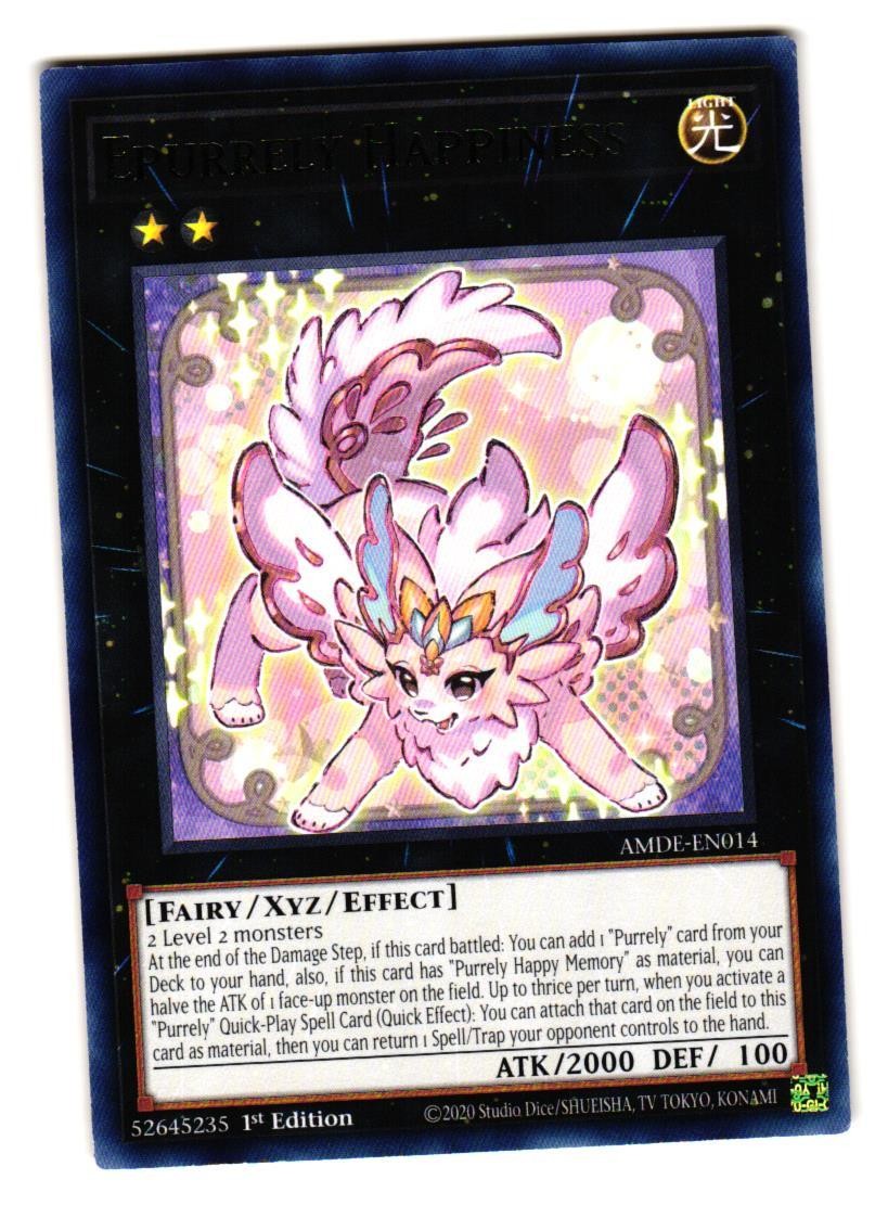 Epurrely Happiness AMDE-EN014 Rare Amazing Defenders Yu-Gi-Oh 1st Edition NM