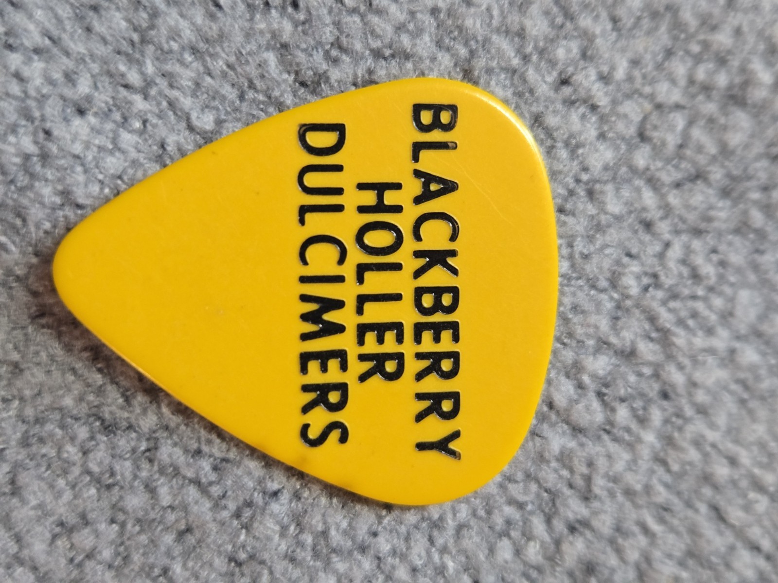 Blackberry Hill Records Guitar Pick Yellow Promotional Music Memorabilia