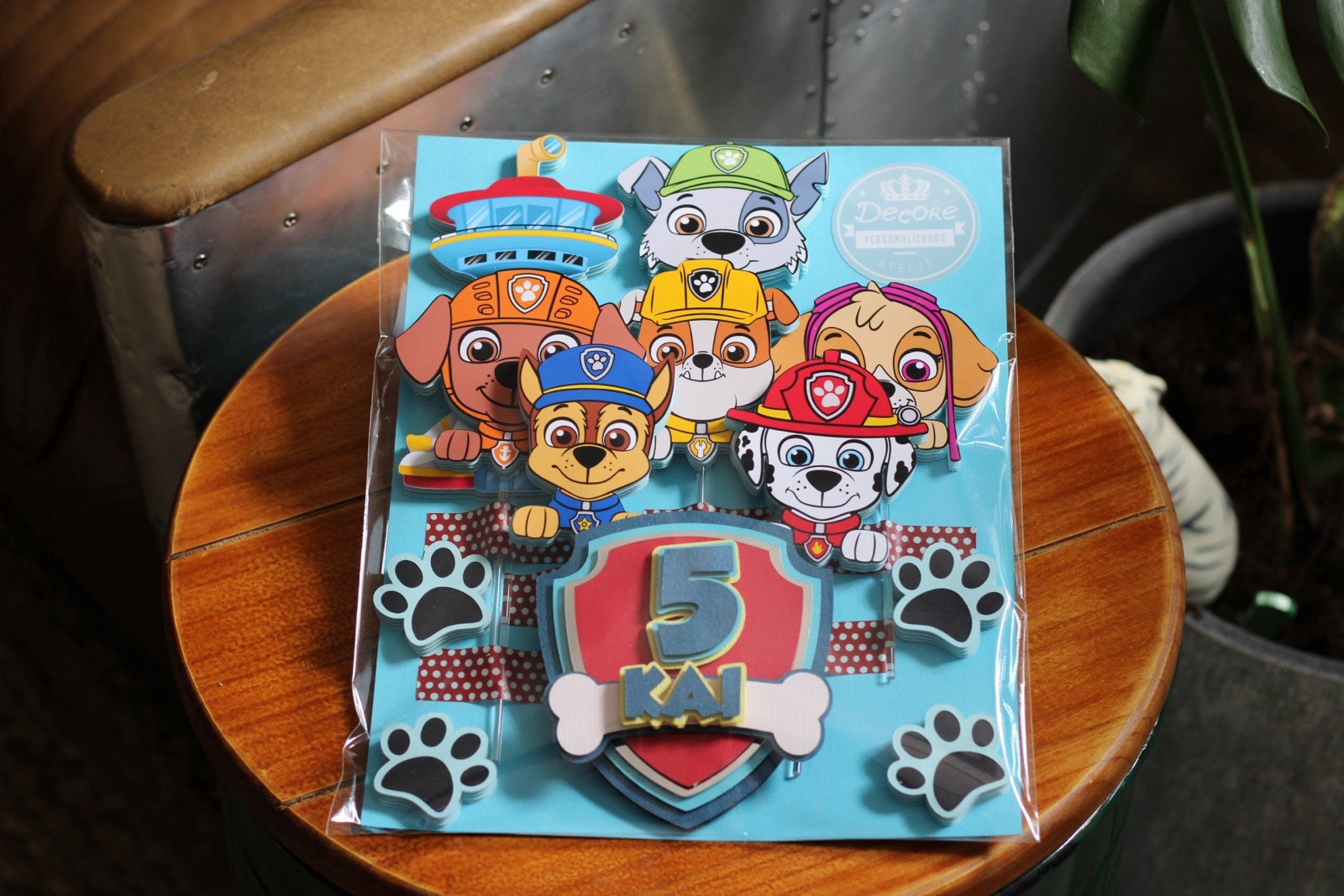  PAW Patrol Birthday Table Decoration Cartoon Characters Cake Topper 