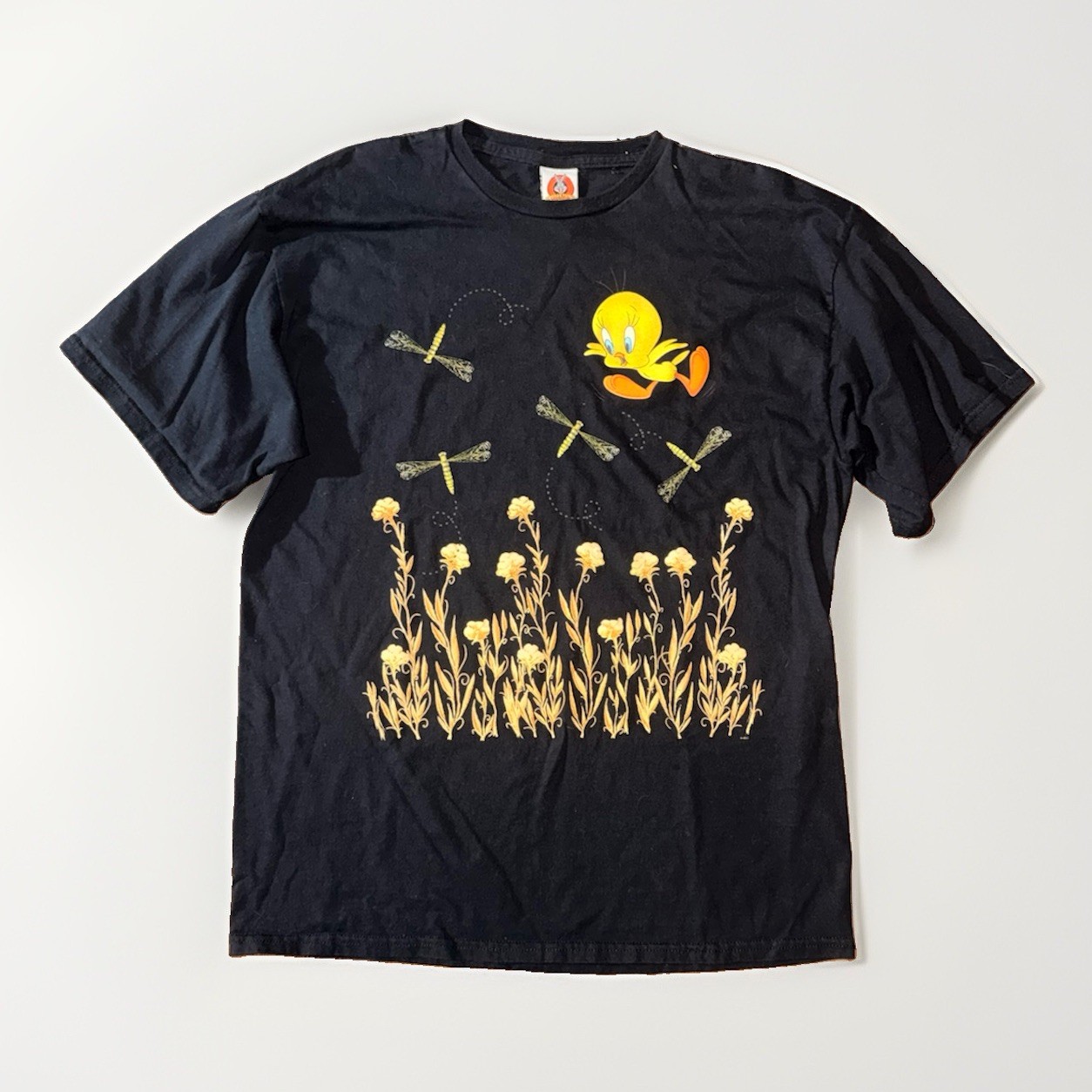VTG Looney Tunes Tweety Bird Black T-shirt Xl VTG Looney Tunes Tweety Bird Black T-shirt Xl