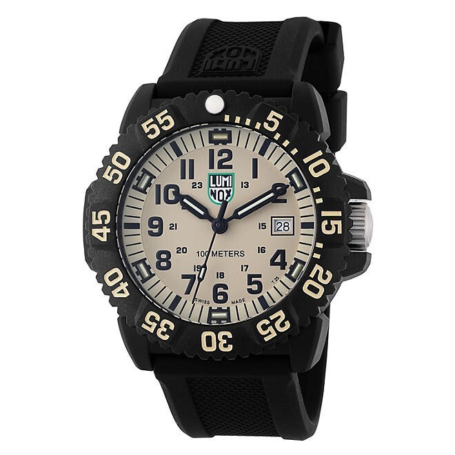 Luminox G-Series Men's Sea Lion Sand Dial Rubber Band Watch -  X2.2055