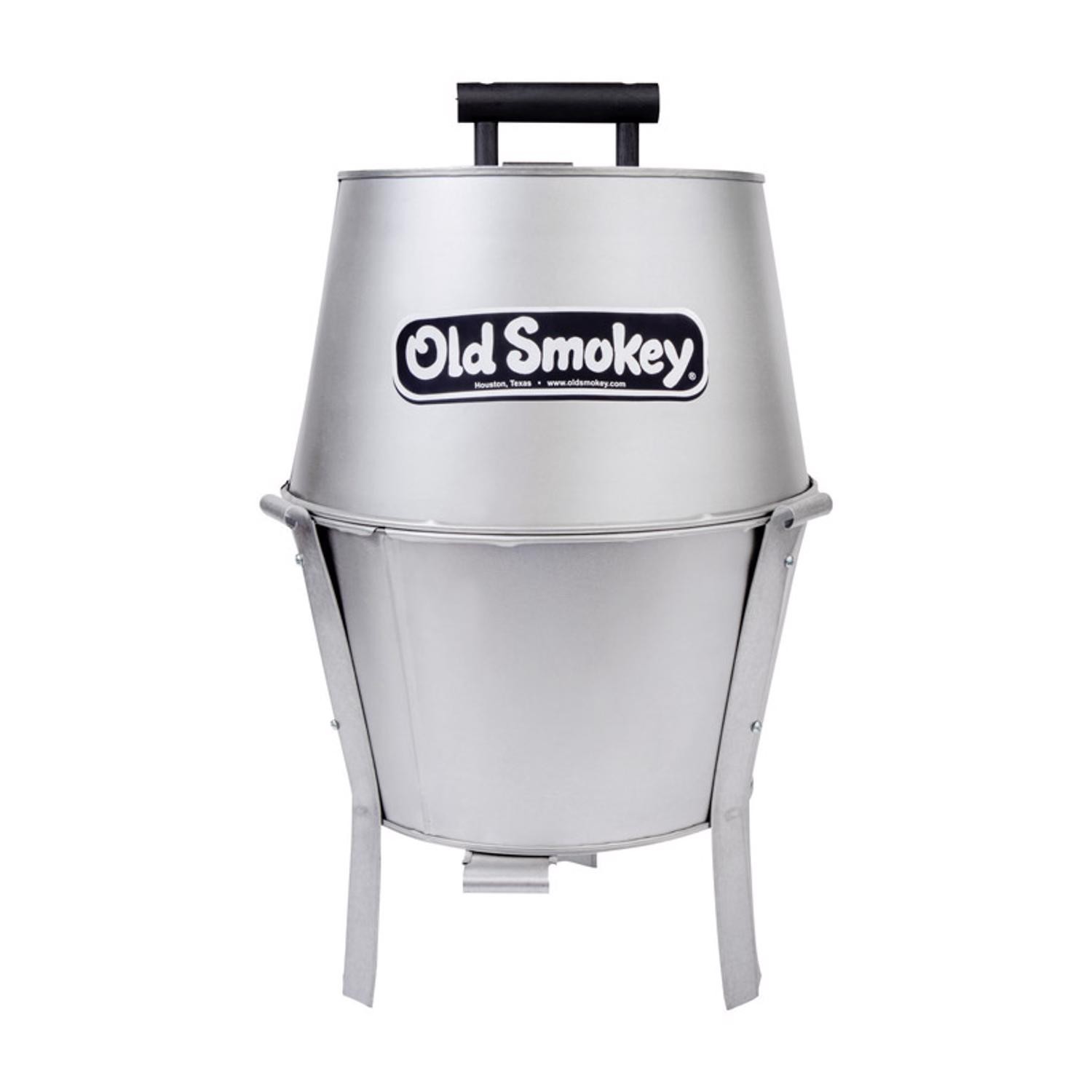 Old Smokey #14 Rust-Resistant Aluminized Steel Silver Charcoal Grill 14 in.