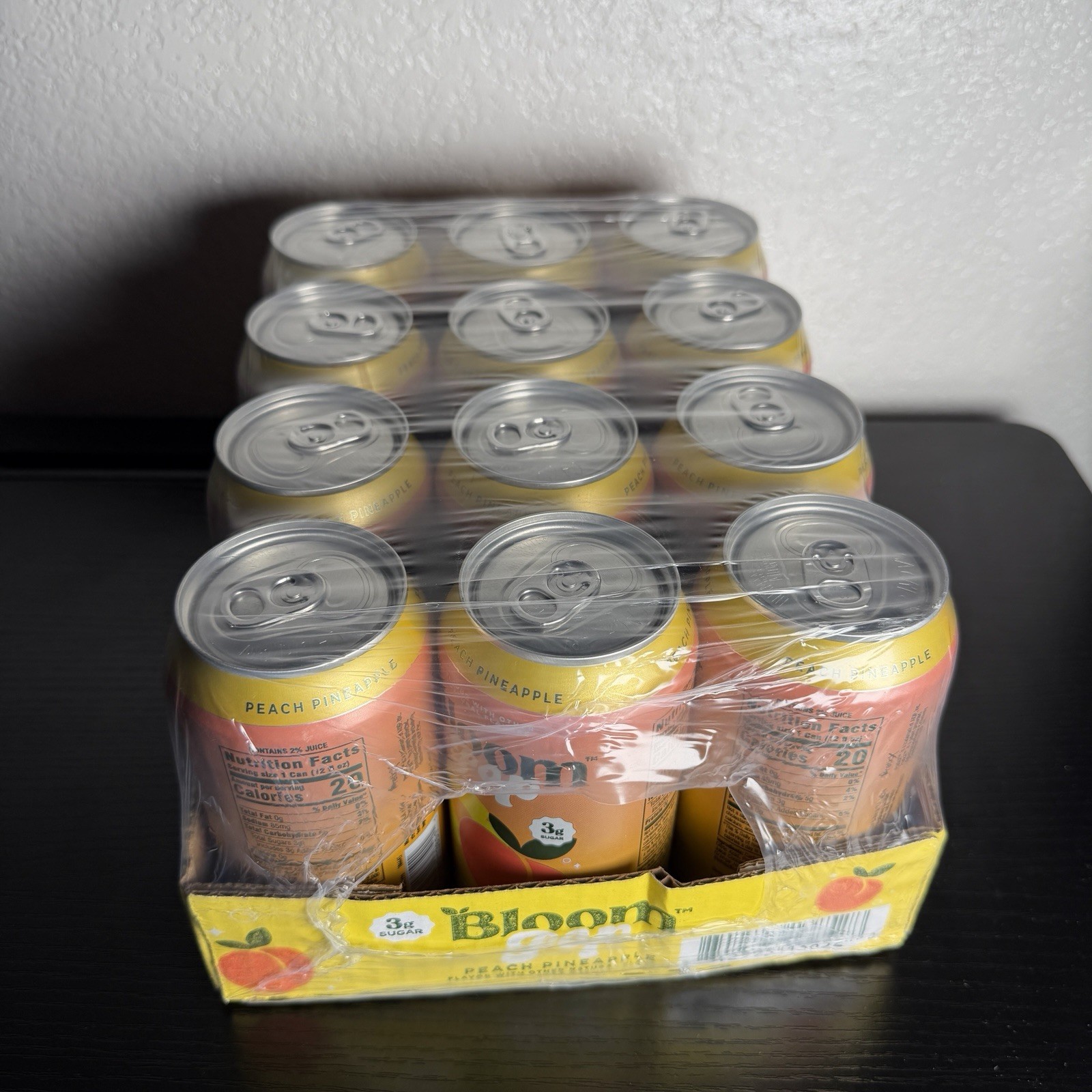 Bloom Pop Peach Pineapple Prebiotic Soda (12ct) Bloom Pop Peach Pineapple Prebiotic Soda (12ct)