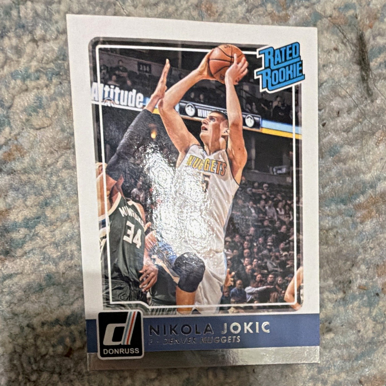 Panini Donruss 2015-16 Rated Rookie RC Nikola Jokic Denver Nuggets #215 Panini Donruss 2015-16 Rated Rookie RC Nikola Jokic Denver Nuggets #215