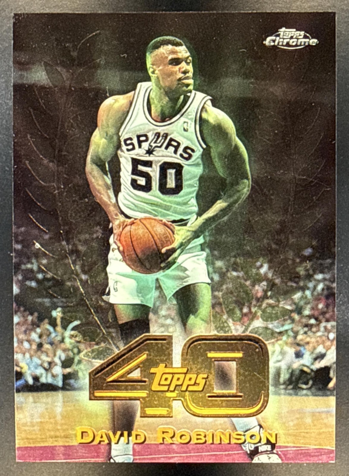 1997-98 Topps Chrome David Robinson #T40-23 40 San Antonio Spurs Insert Admiral