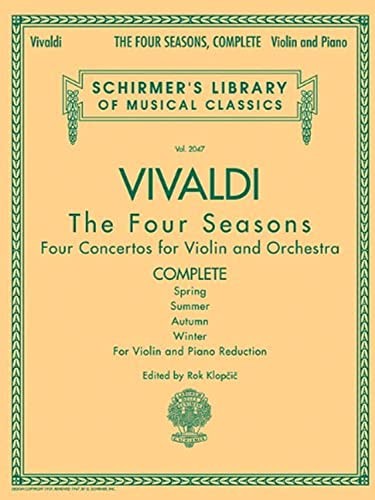Antonio Vivaldi - The Four Seasons, Complete: for Violin and Piano Re - GOOD Antonio Vivaldi - The Four Seasons, Complete: for Violin and Piano Re - GOOD