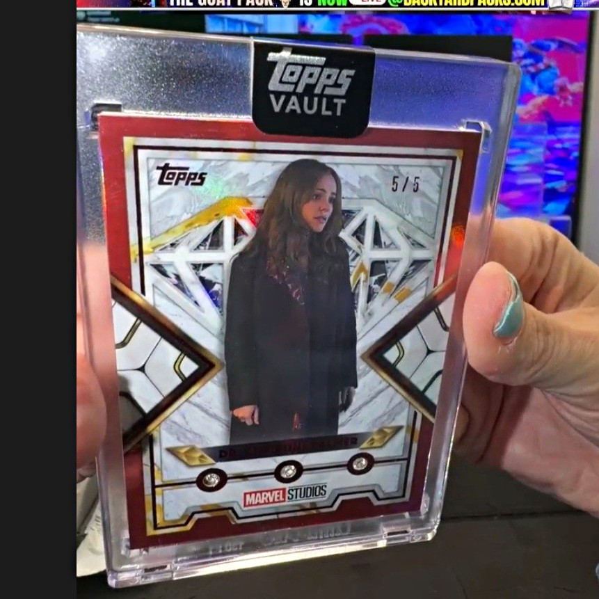 Topps Vault Marvel MCU Dr. Christine Palmer 2026 Card 5/5 - 3 Diamonds Topps Vault Marvel MCU Dr. Christine Palmer 2026 Card 5/5 - 3 Diamonds