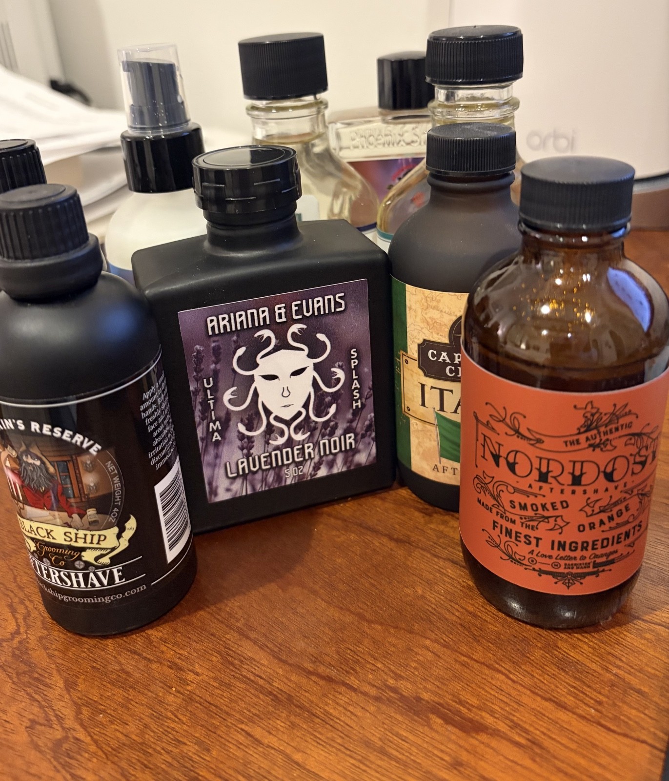 Lot - 9 shave splashes  - Cleaning out - HUGE lot - Stirling, Zingari, Ethos,...