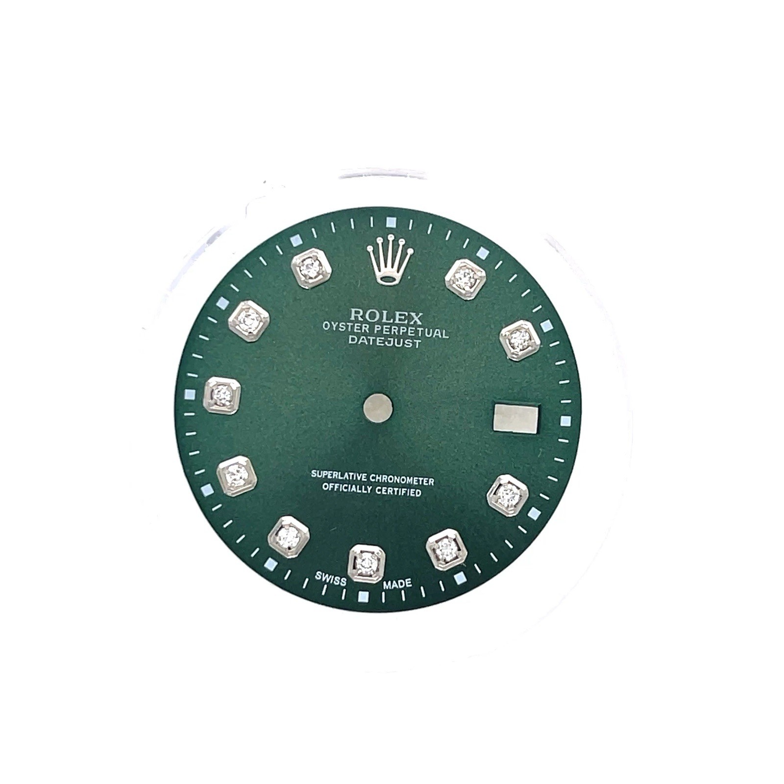 Rolex 36mm Custom Green Dial Natural Diamond Dial for Date just Quickset 36mm Rolex 36mm Custom Green Dial Natural Diamond Dial for Date just Quickset 36mm