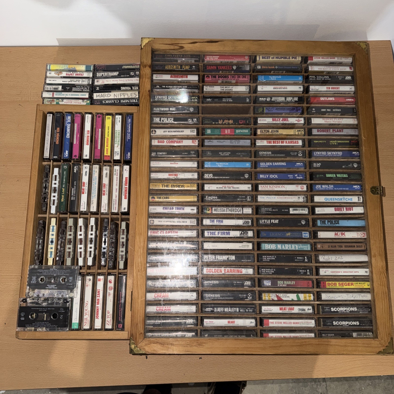 Massive Lot Of Over 130 Multi Genre Cassettes SEE PHOTOS Untested No Case