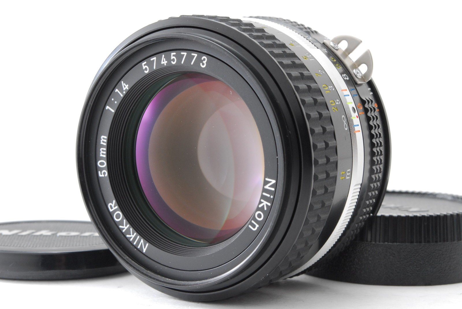 beautiful [Almost Unused] Nikon Ai-s Ais Nikkor 50mm f/1.4 MF Lens From JAPAN