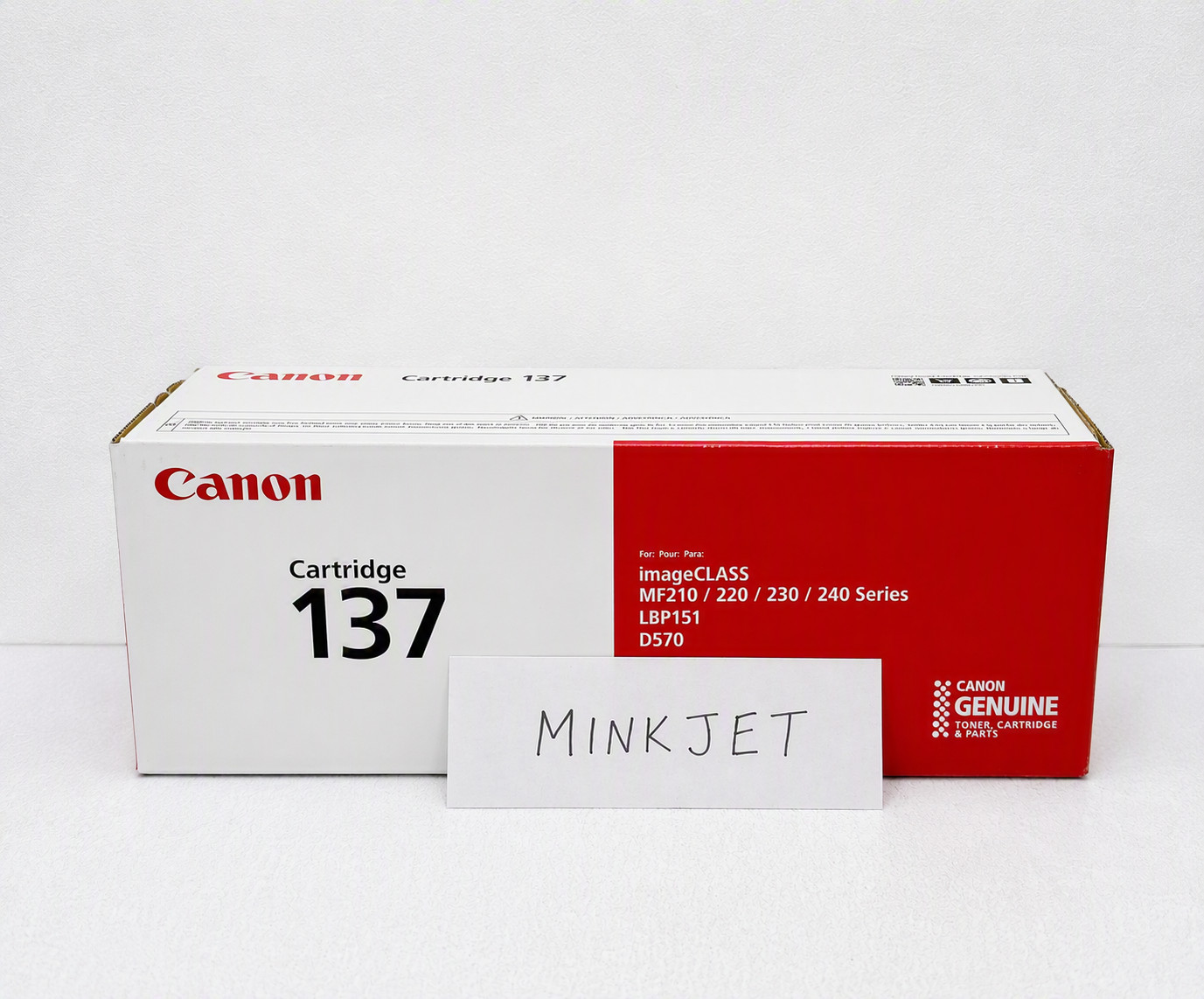 Genuine Canon 137 Black Toner Cartridge 9435B001 OEM 2400 Pages New Sealed Box
