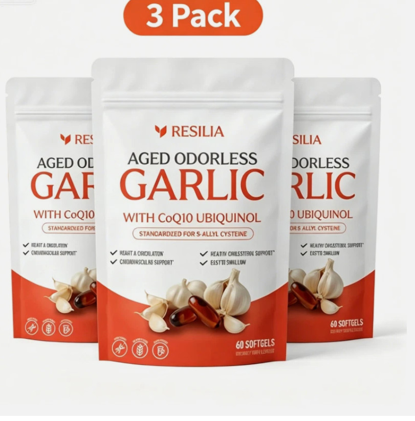 3PCS Garlic Extract 600mg Softgels (60 Count) Aged Garlic Extra