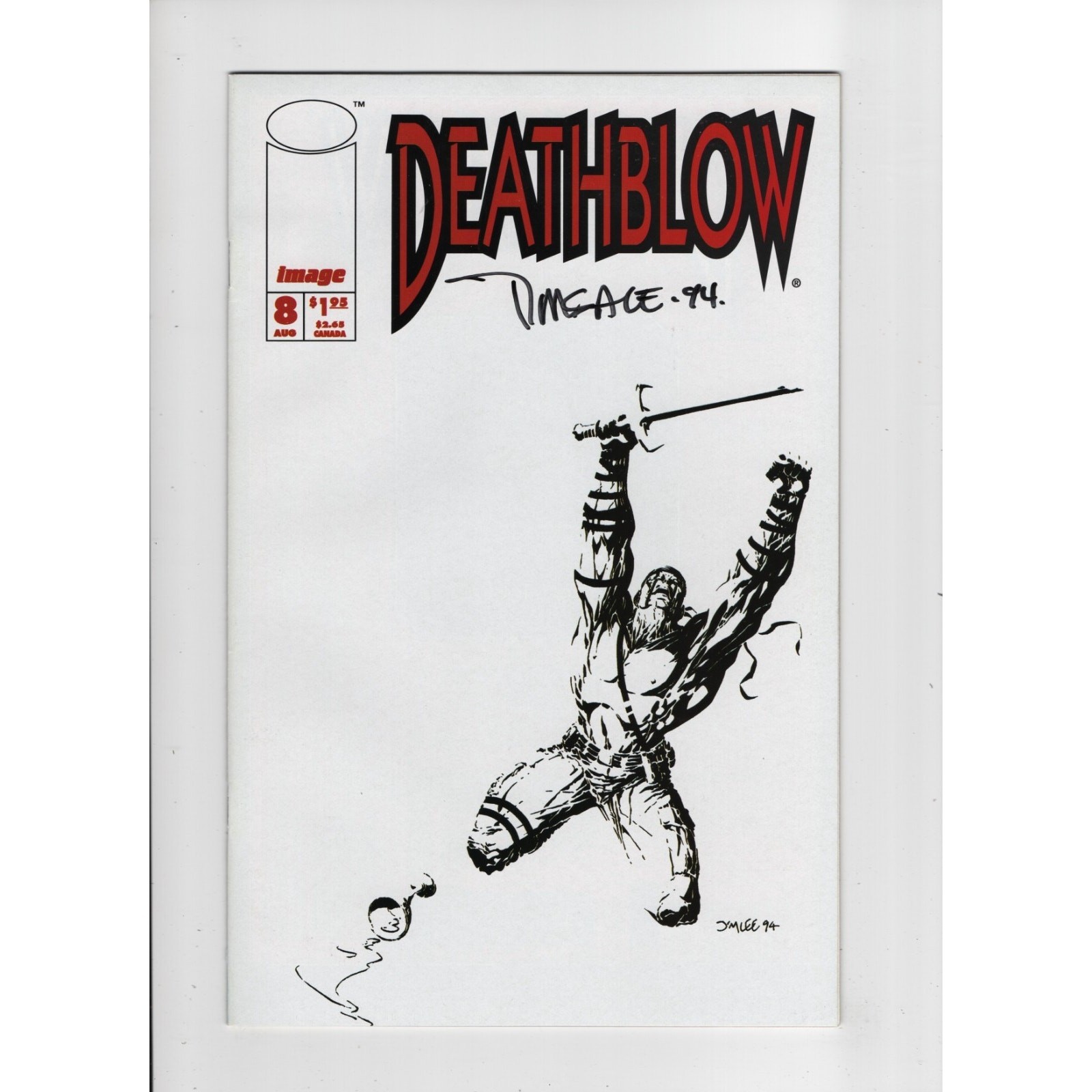 Deathblow #8 Signed by Tim Sale Image Comics 1994 Jim Lee