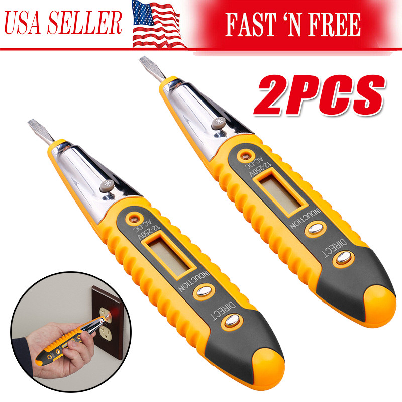 Voltage Electric Tester Volt Detector Test Pen AC DC Non-Contact Sensor 12-1000V