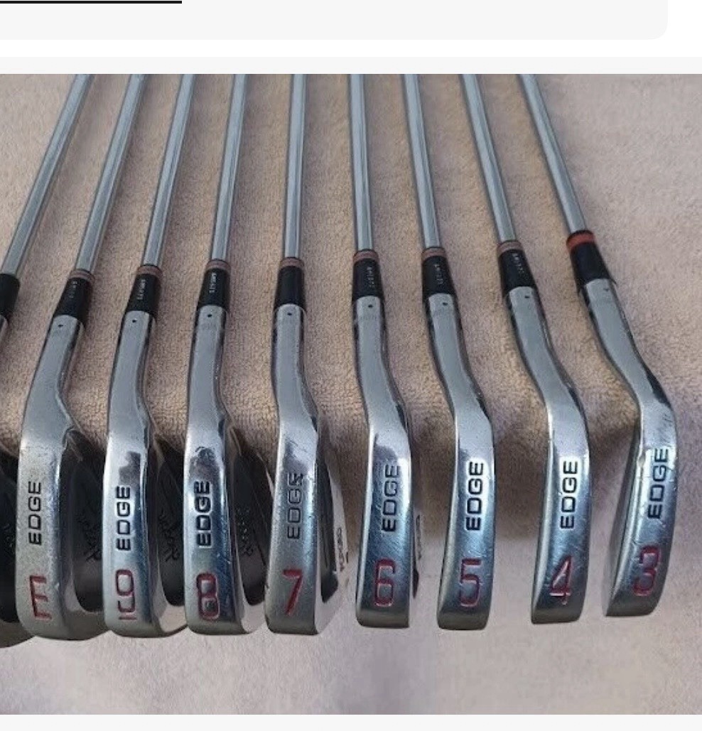 1989 BEN HOGAN EDGE FORGED IRONS 3-E Apex4 Stiff Shafts RH Very Good Condition