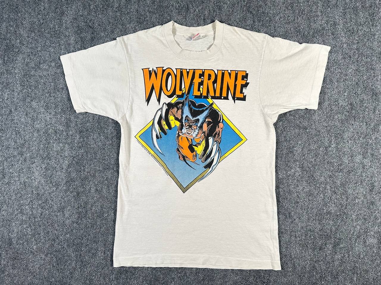Vintage 1988 Wolverine Marvel Comics X-Men T-Shirt Size M 80s 90s FOTL RARE