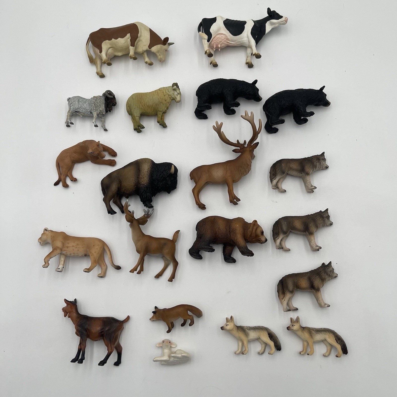 Vtg Schleich 90s-2000s Animal Lot Of 20 Farm Safari Bears Lions Coyote Moose Vtg Schleich 90s-2000s Animal Lot Of 20 Farm Safari Bears Lions Coyote Moose