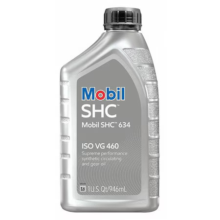 Mobil 123018 Gear Oil, Bottle, 1 Qt, Shc 634, 460, Orange Mobil 123018 Gear Oil, Bottle, 1 Qt, Shc 634, 460, Orange