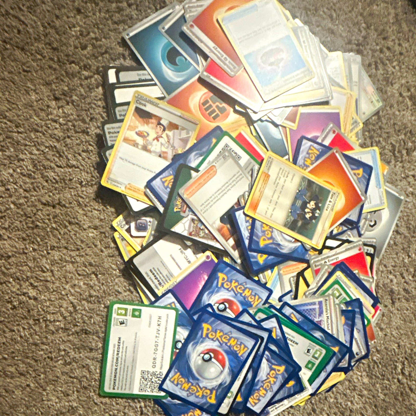 IDK honestly...whole bunch of bulk trainers energy and code cards 15 cards