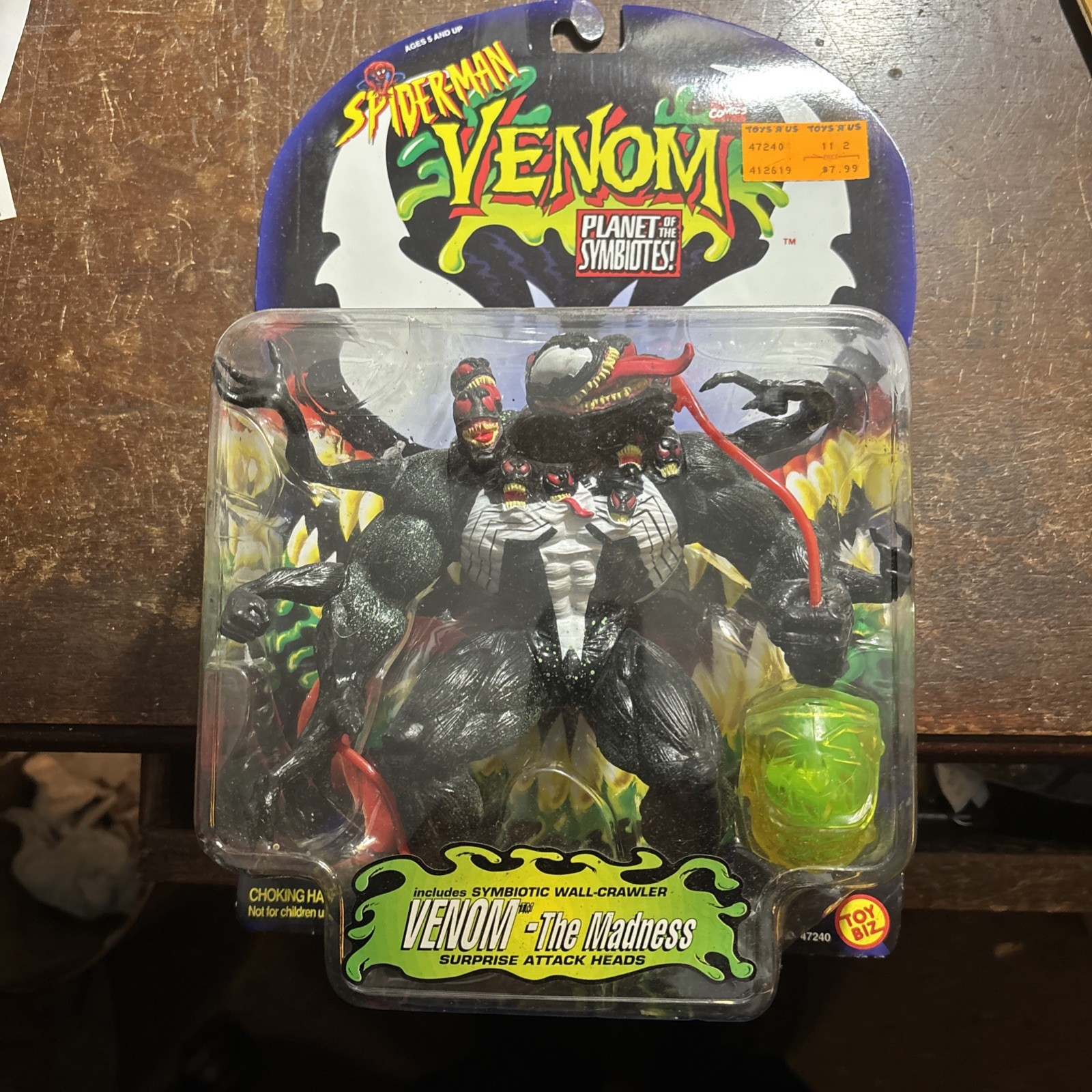 VTG 1996 Toy Biz Venom The Madness Planet of Symbiotes Spider-Man Sealed Marvel VTG 1996 Toy Biz Venom The Madness Planet of Symbiotes Spider-Man Sealed Marvel