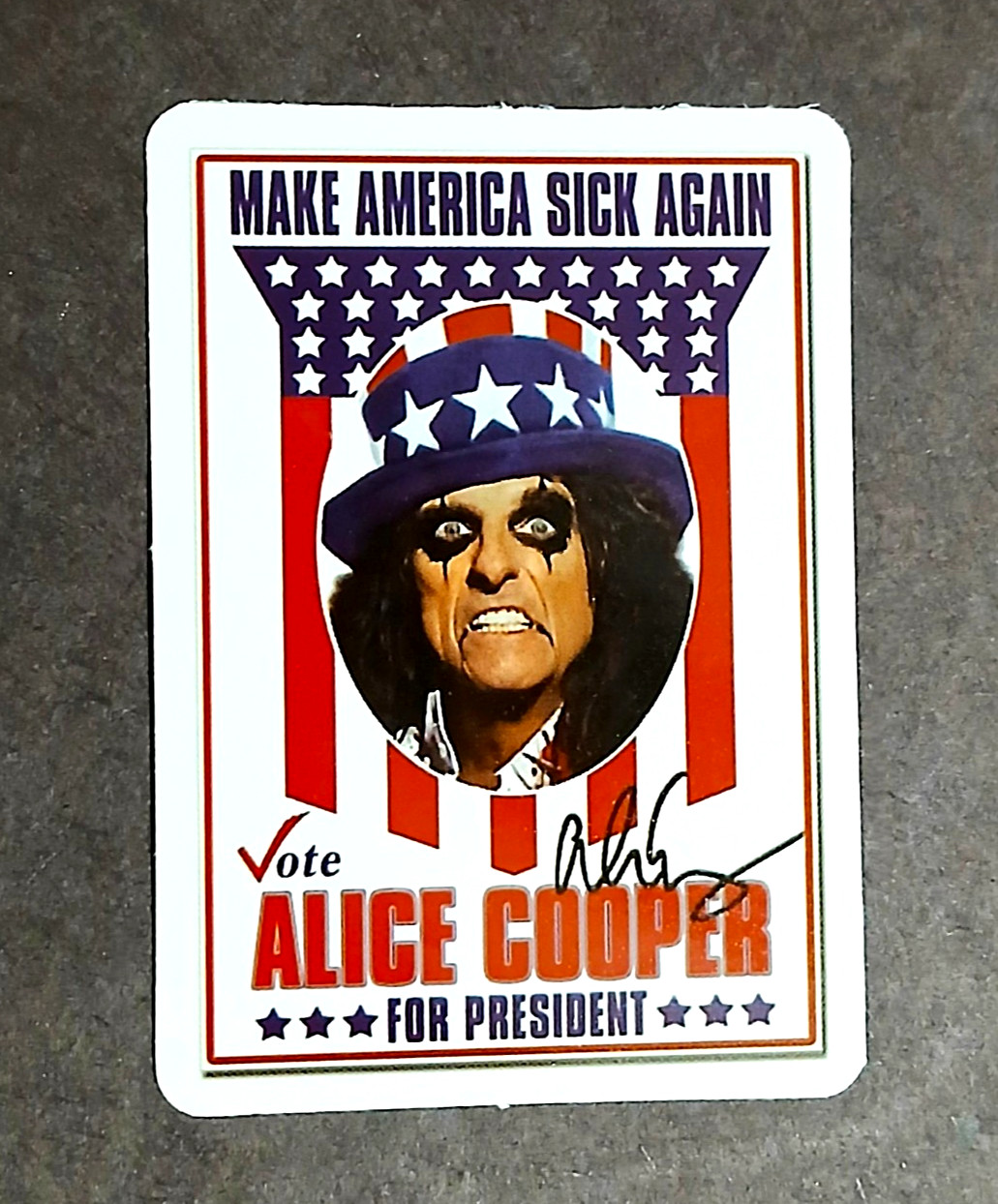 ALICE COOPER - Die Cut Sticker Decal Music Band Rock Alice Cooper