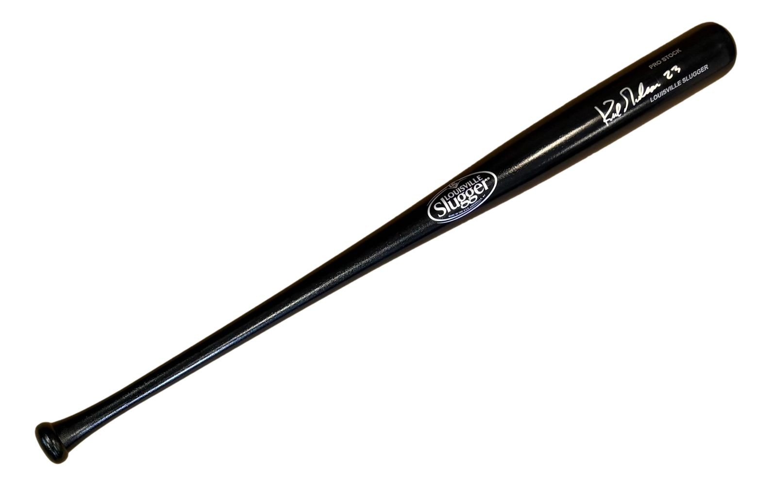 Kirk Gibson Los Angeles Dodgers Signed Black Louisville Slugger Bat JSA QR