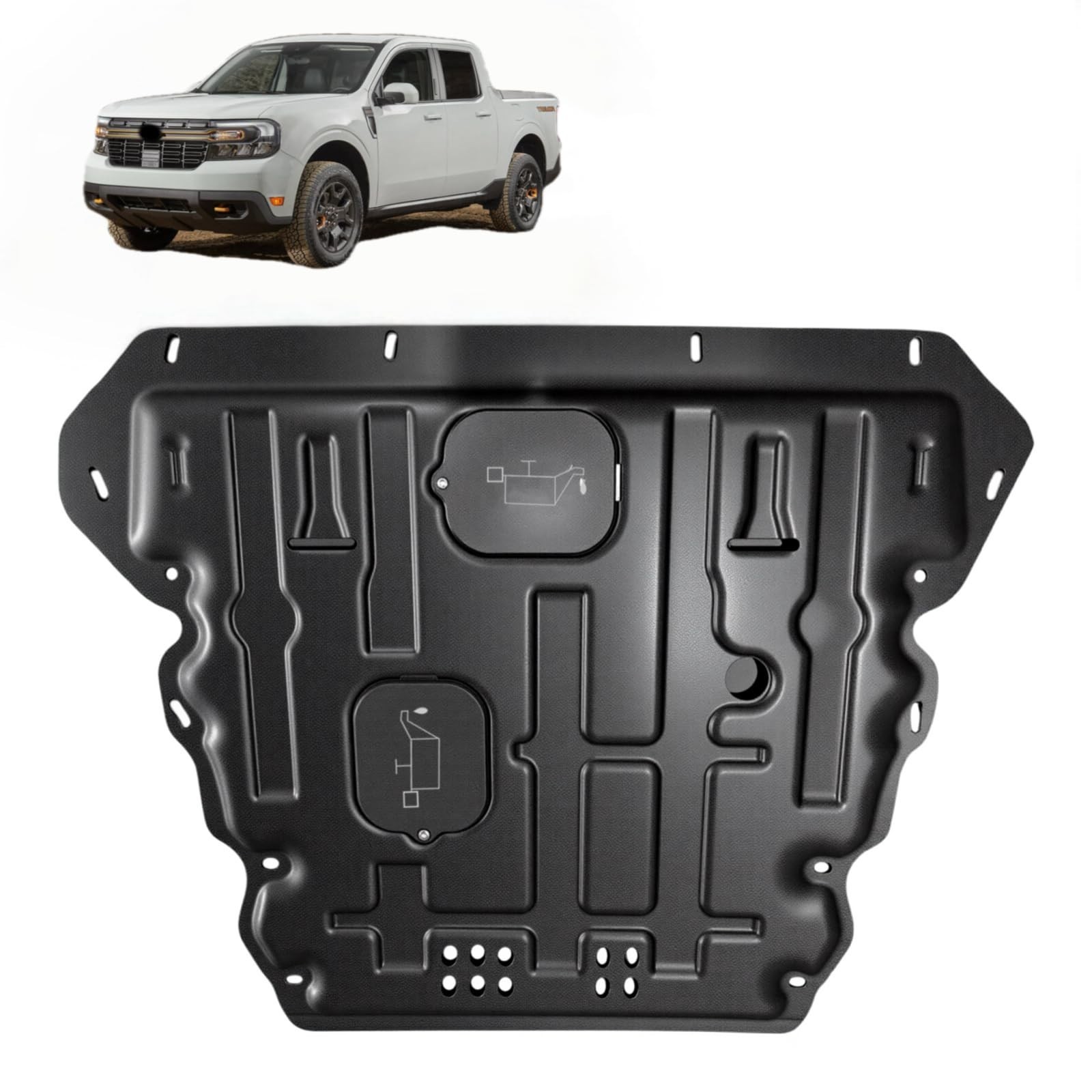 Front Engine Splash Shield Under Cover for Ford Maverick 2022-2024 Front Engine Splash Shield Under Cover for Ford Maverick 2022-2024