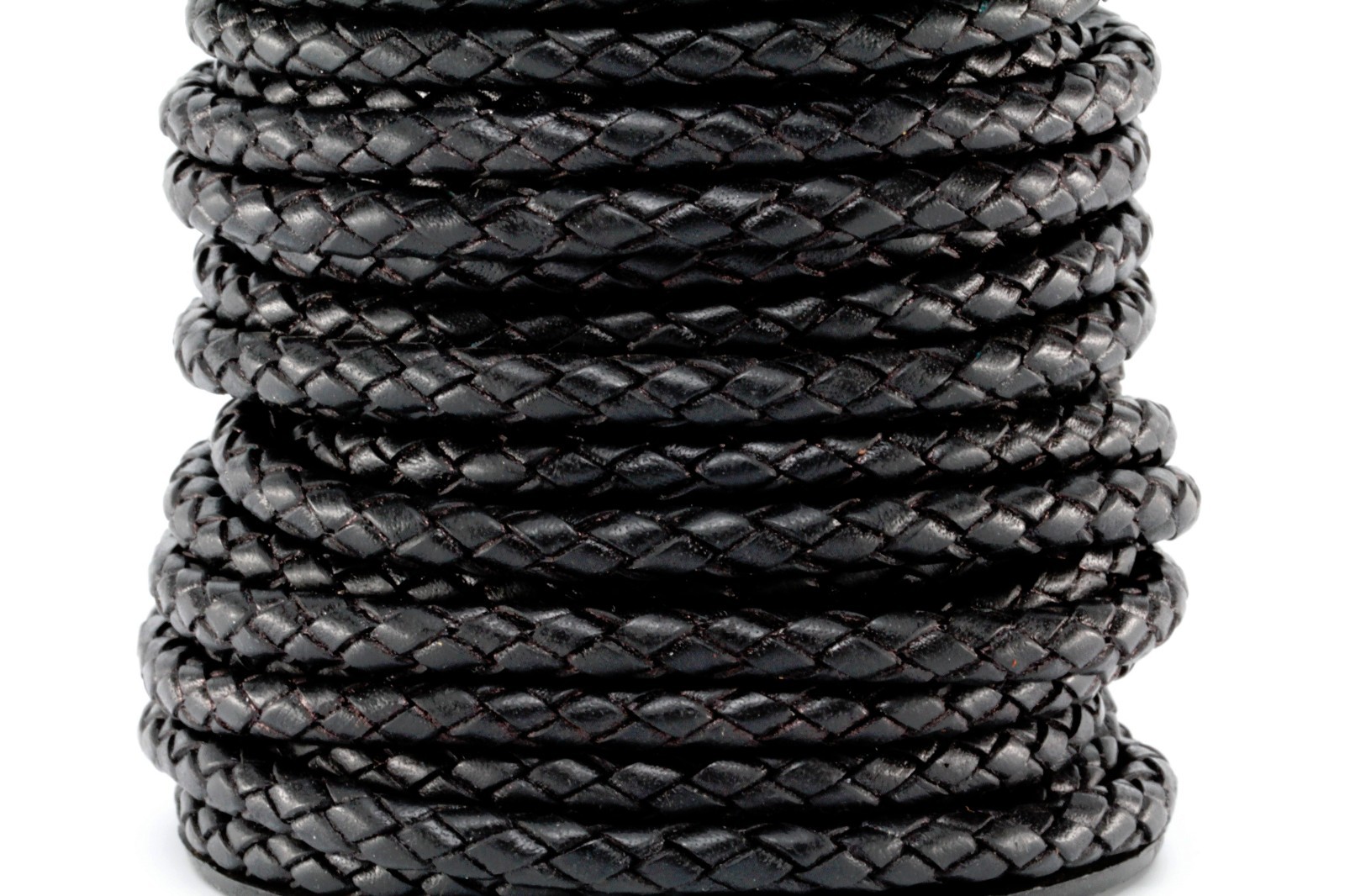 Premium Genuine Round Bolo Braided Leather Cord Rope String Lace 5MM 3/16\