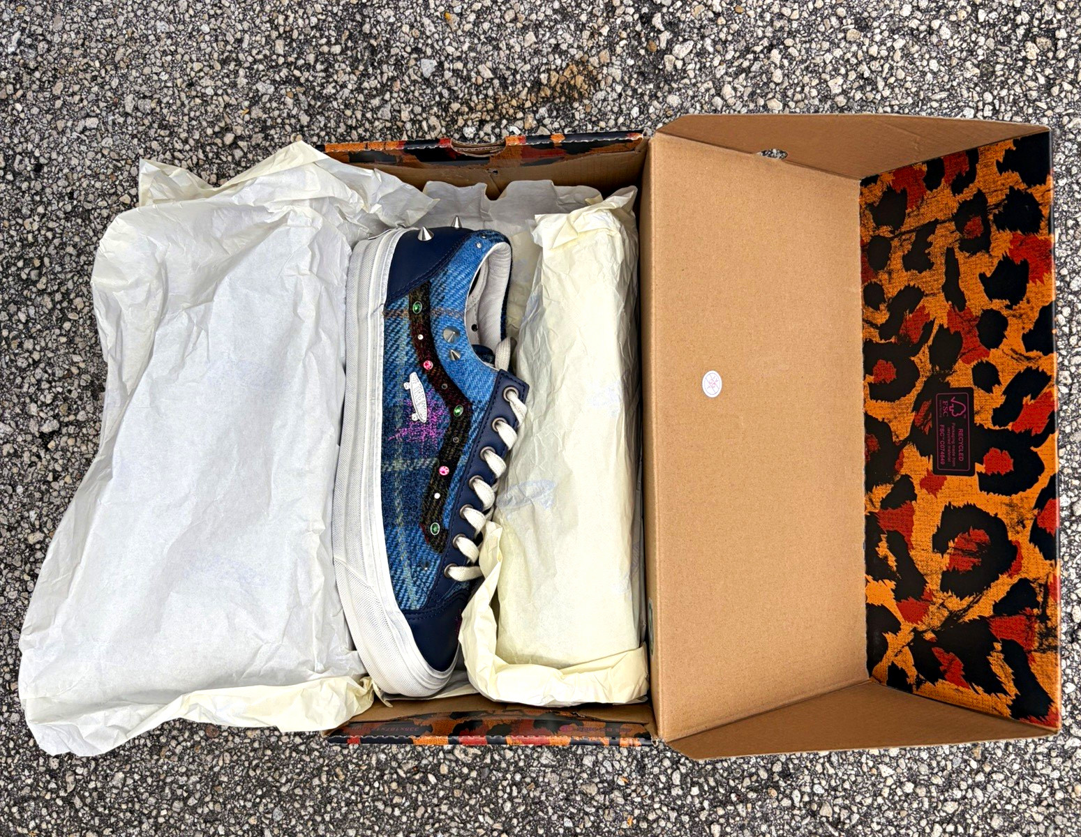 Vans LX Old Skool 36 Harris Tweed 'Blue/Multi' Size 10 Men’s