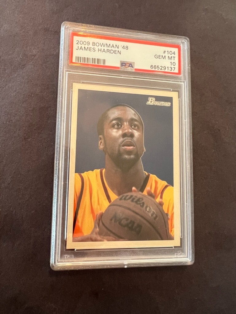 2009-10 Bowman \'48 James Harden Rookie /2009 PSA 10 Gem Mint - Rockets MVP 2009-10 Bowman \'48 James Harden Rookie /2009 PSA 10 Gem Mint - Rockets MVP