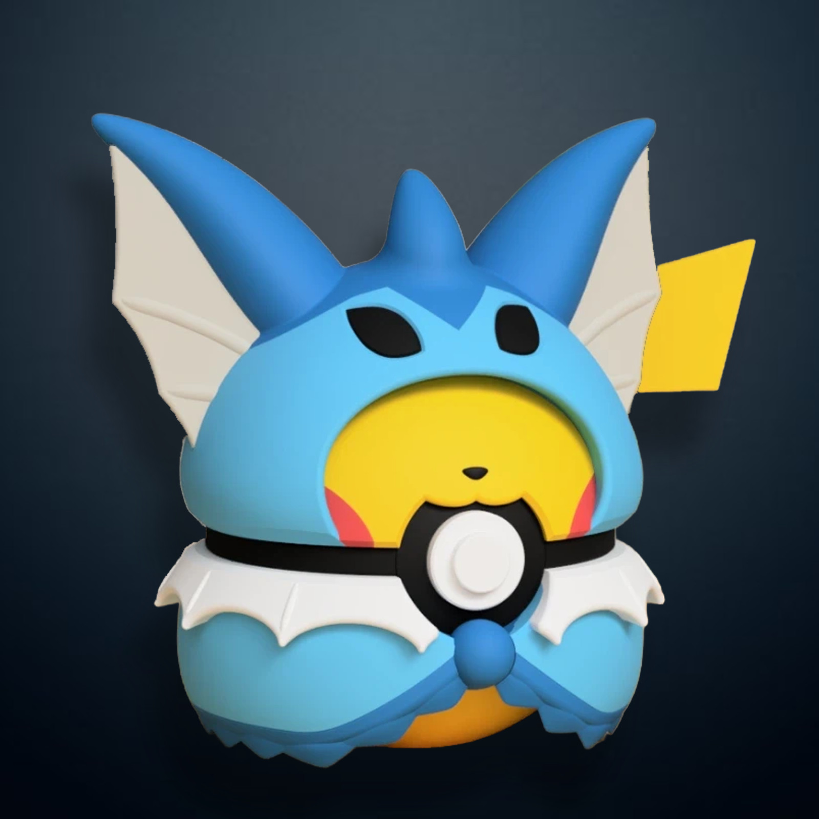 #0025 Pikachu Dressed as Eeveelution Pokeball (Regular and Shiny Available)