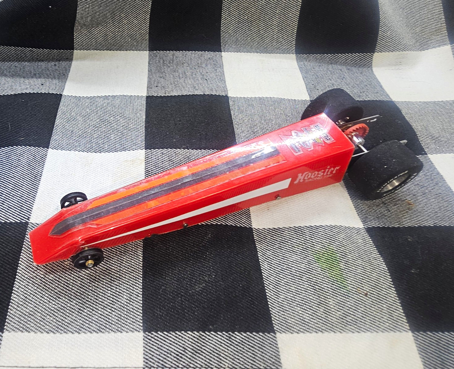 Hoosier 1/25 Scale Dragster Slot Car, Original MPN 74402 Hoosier 1/25 Scale Dragster Slot Car, Original MPN 74402