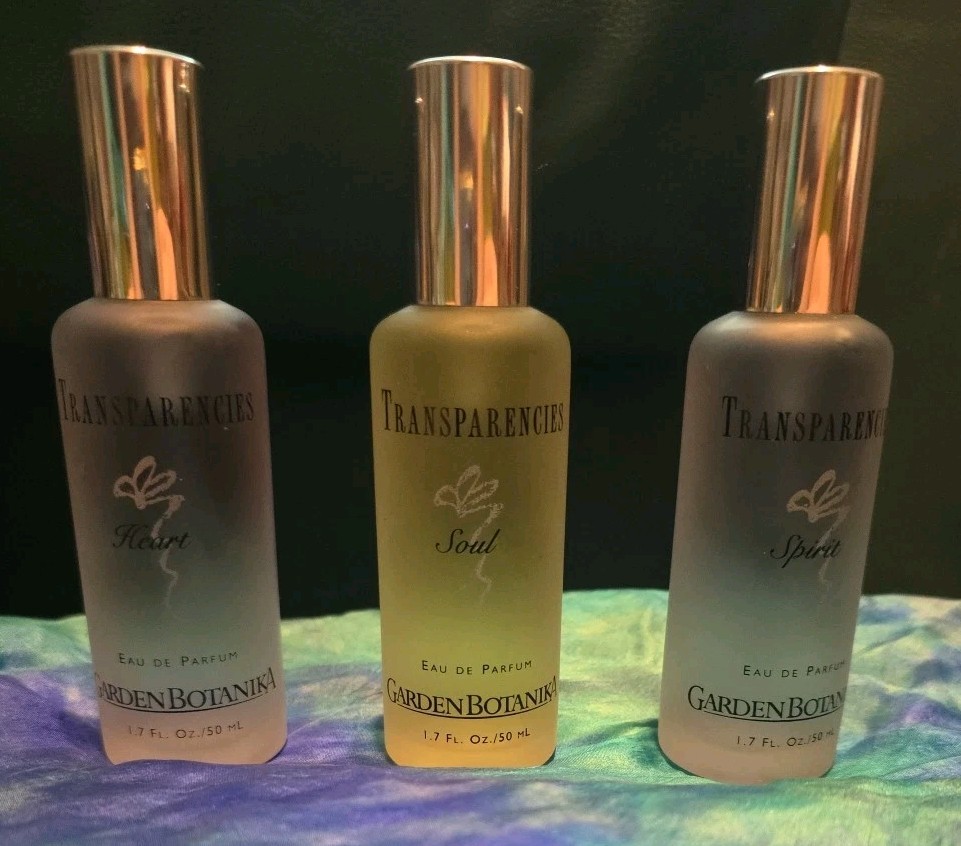 Vintage 90s GARDEN BOTANIKA Trio Of PERFUMES extremely rare