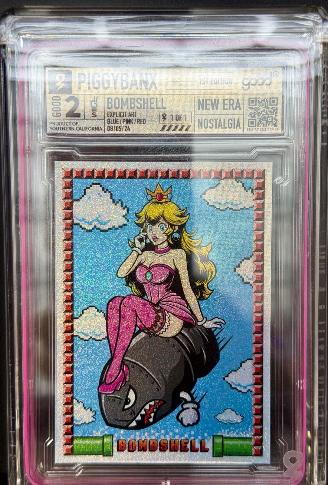 Piggy Banx PiggyBanx Bombshell Peaches 1/1 ANGEL DUST Mario Nintendo