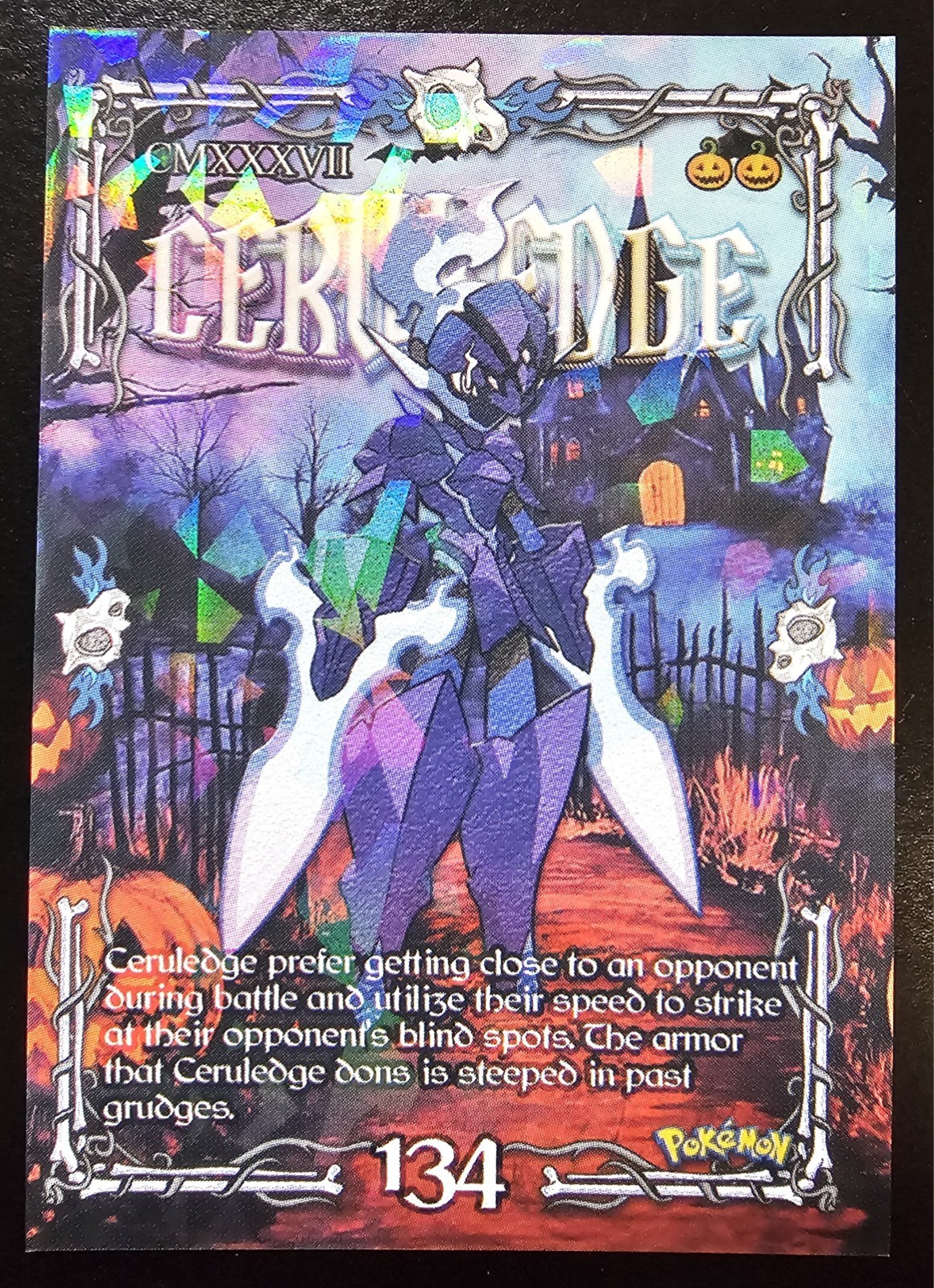 CERULEDGE - POKEMON PRISMA HALLOWEEN RARE CCG HOLO