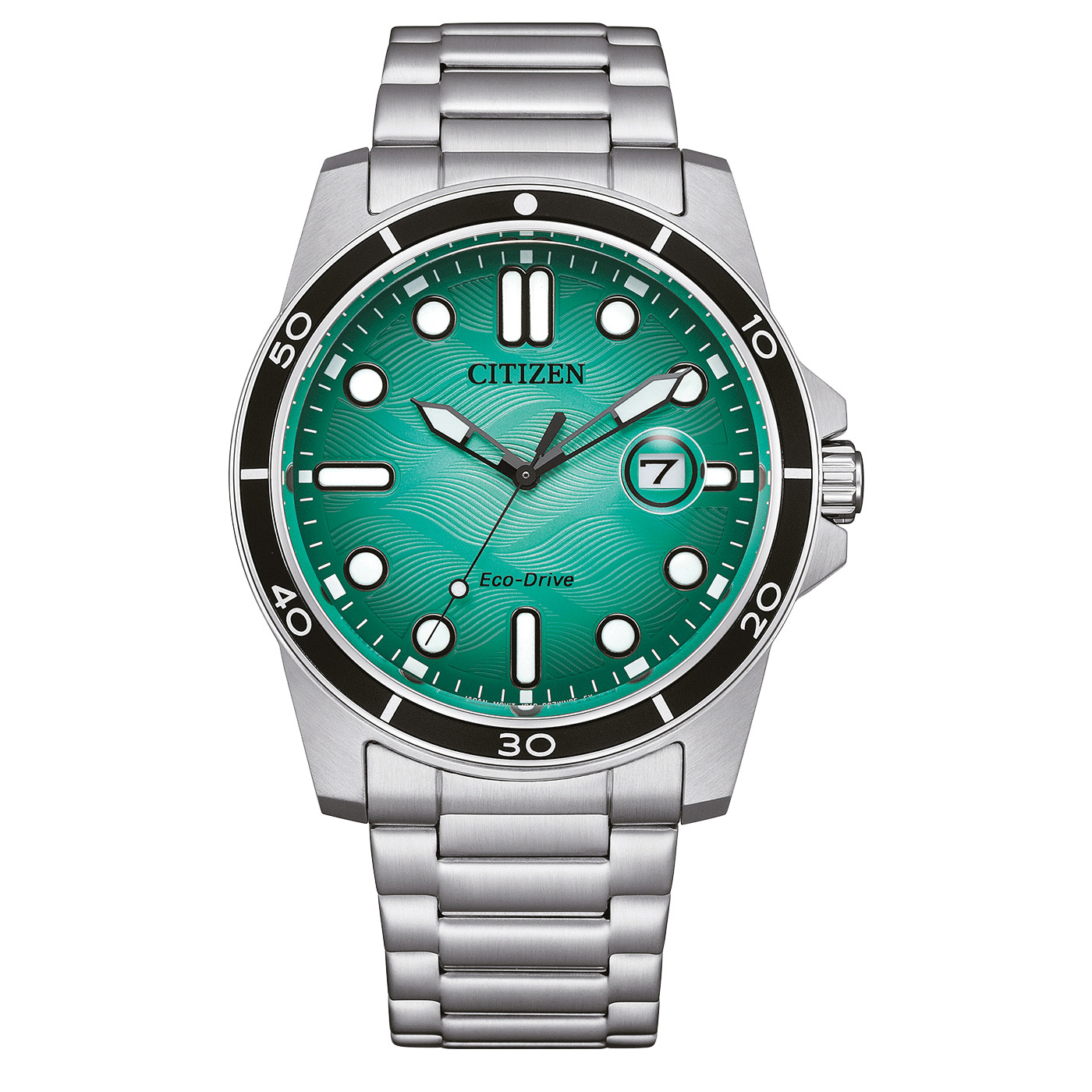 Citizen Men\'s Sport Casual Date Indicator Eco-Drive Silver Watch 41MM AW1816-89L Citizen Men\'s Sport Casual Date Indicator Eco-Drive Silver Watch 41MM AW1816-89L