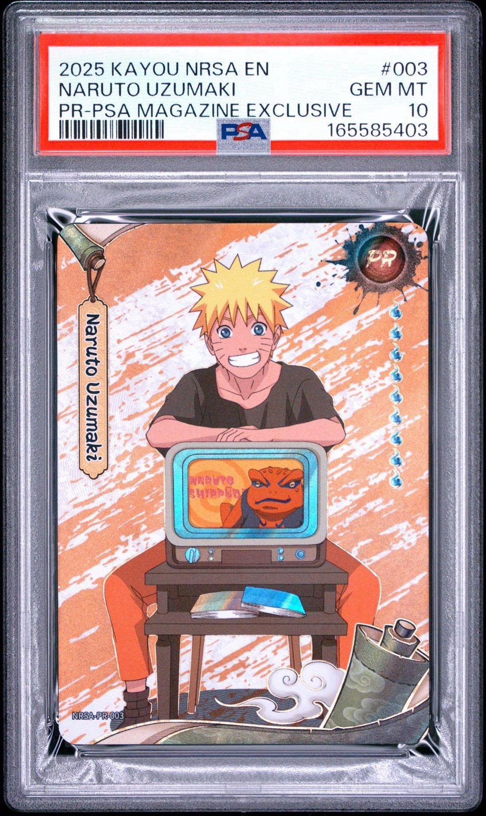 2025 KAYOU NRSA EN SERIES 2 PR PSA MAGAZINE EXCLUSIVE #003 NARUTO UZUMAKI PSA 10