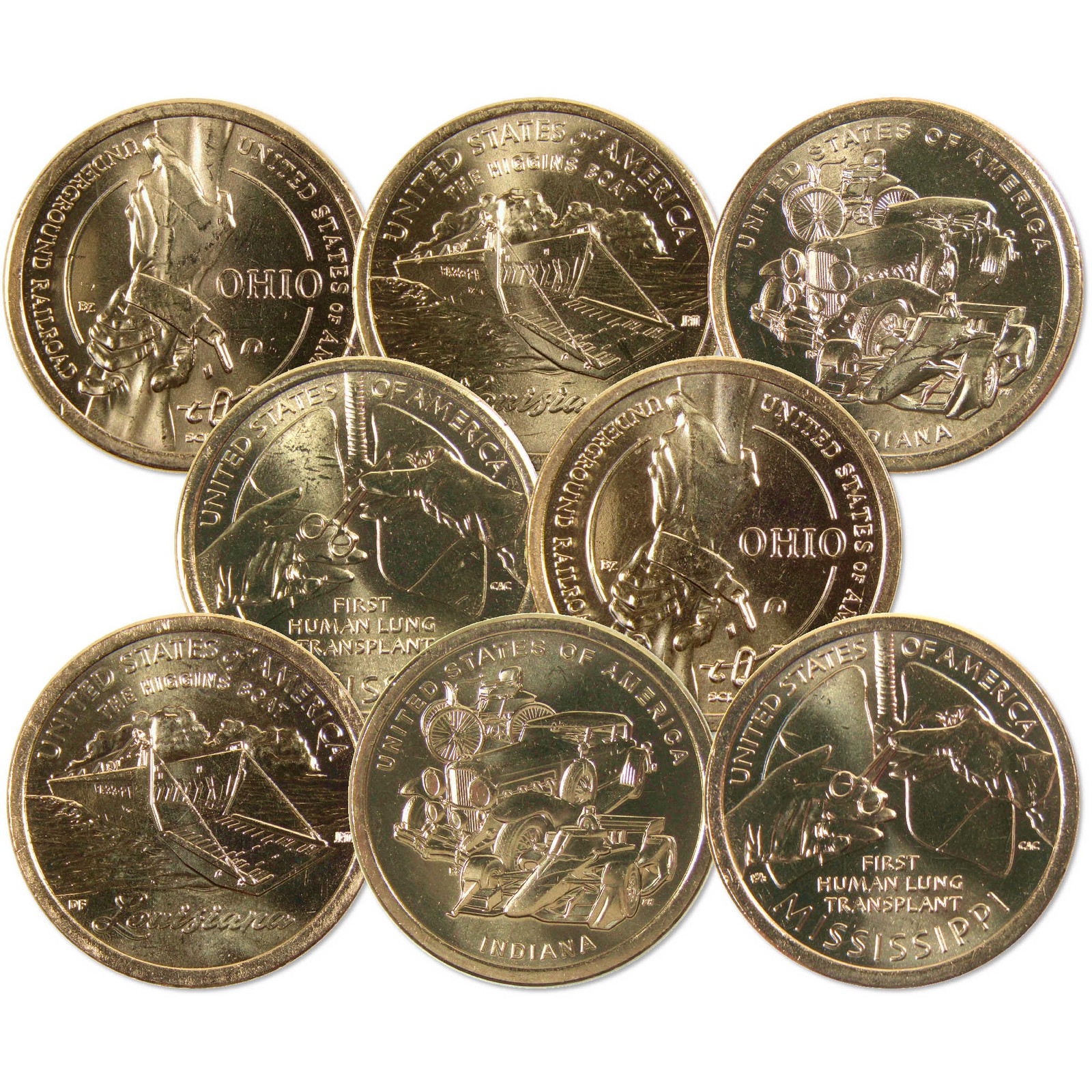 2023 P&D American Innovation Dollar 8 Coin Set Uncirculated Mint State