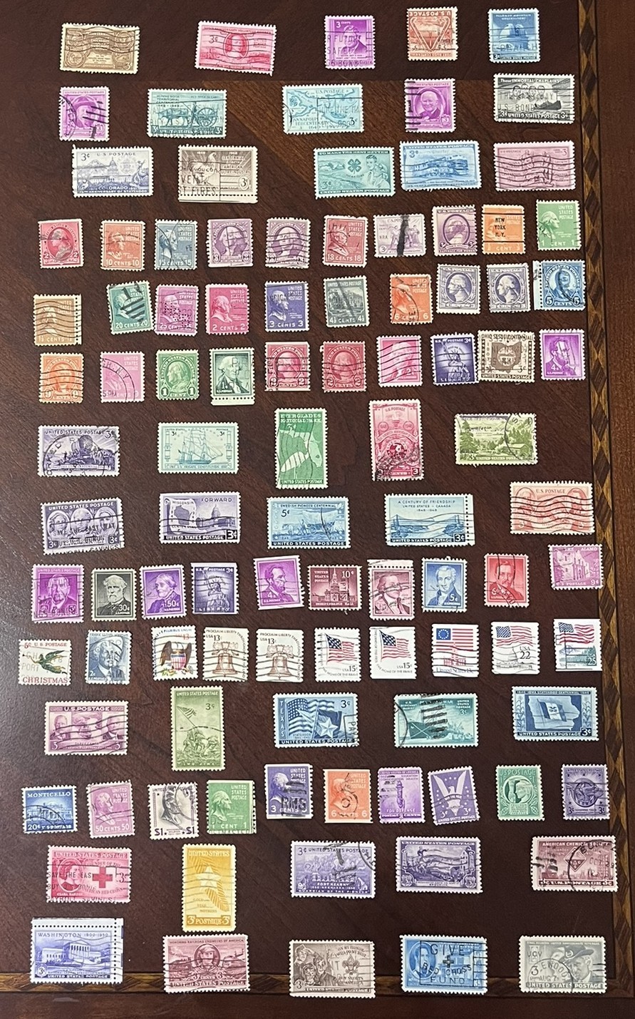 RHstamps - VINTAGE 1890\'s to 1980\'s, 100 ALL DIFF. USED US STAMPS - LOT 89 RHstamps - VINTAGE 1890\'s to 1980\'s, 100 ALL DIFF. USED US STAMPS - LOT 89