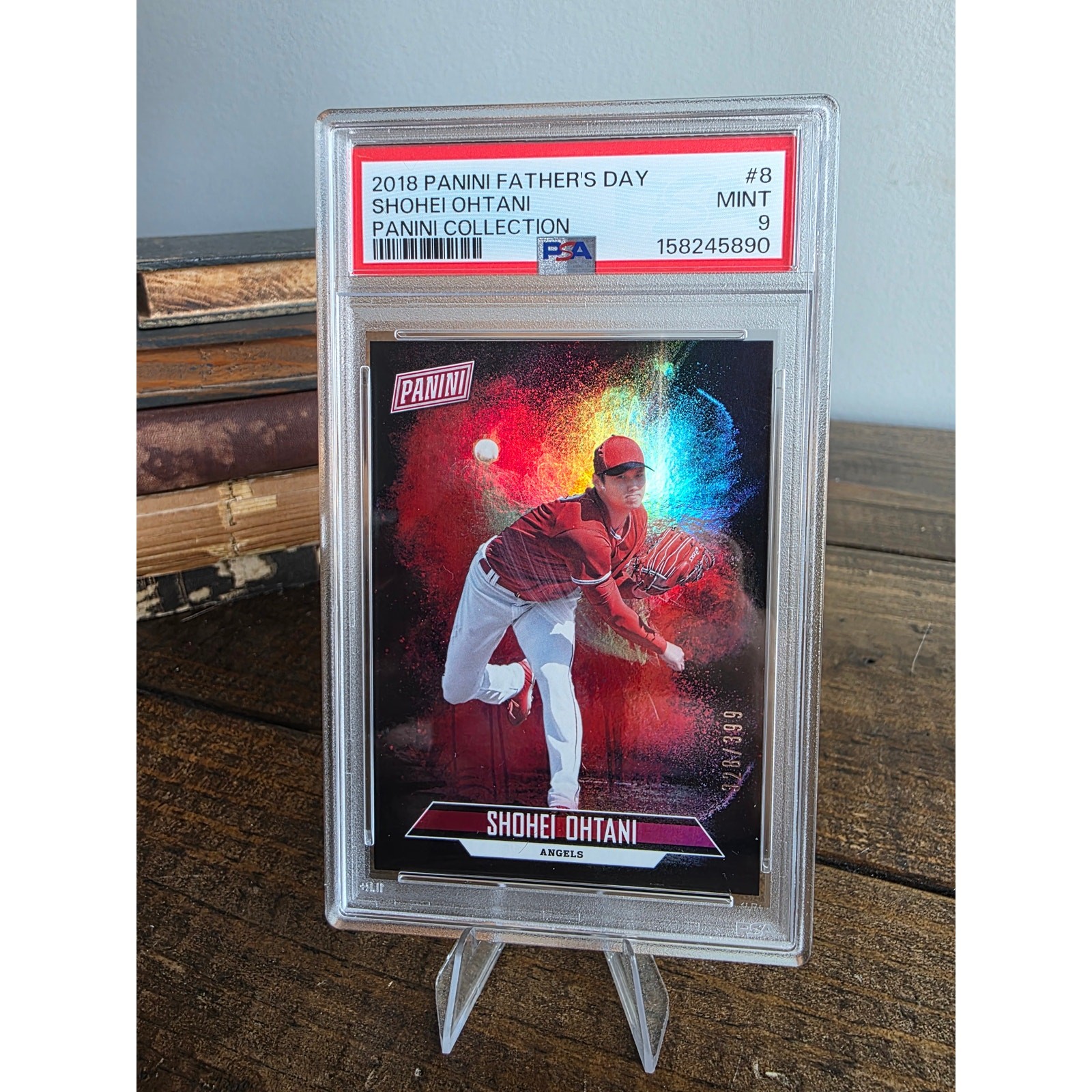 PSA 9 2018 Panini Father's Day Shohei Ohtani #8 Panini Collection /399 RC ROOKIE PSA 9 2018 Panini Father's Day Shohei Ohtani #8 Panini Collection /399 RC ROOKIE
