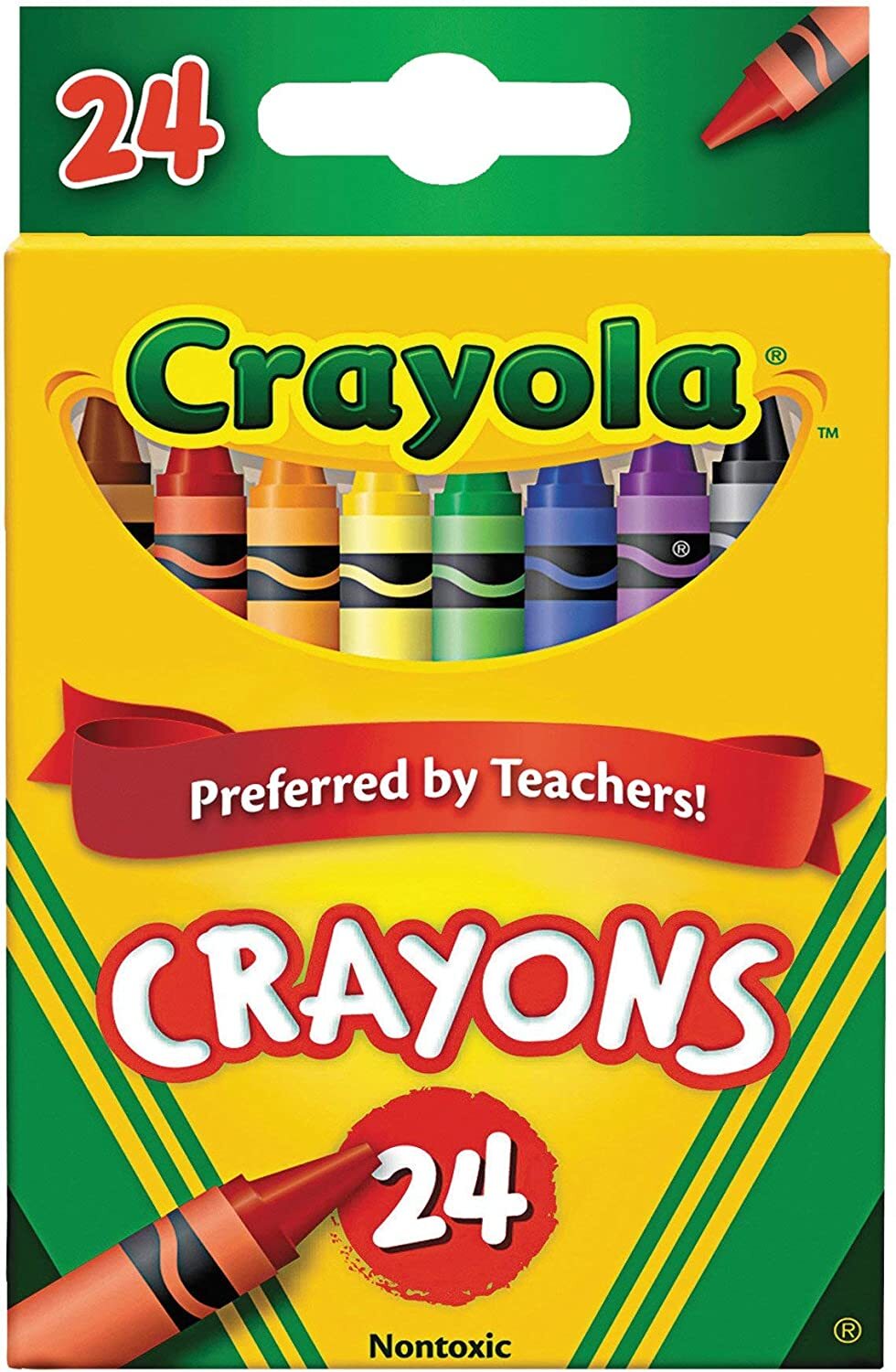 Crayola Classic Crayons 24 Colors Back to School Crayons, 01 Pack (52-3024)