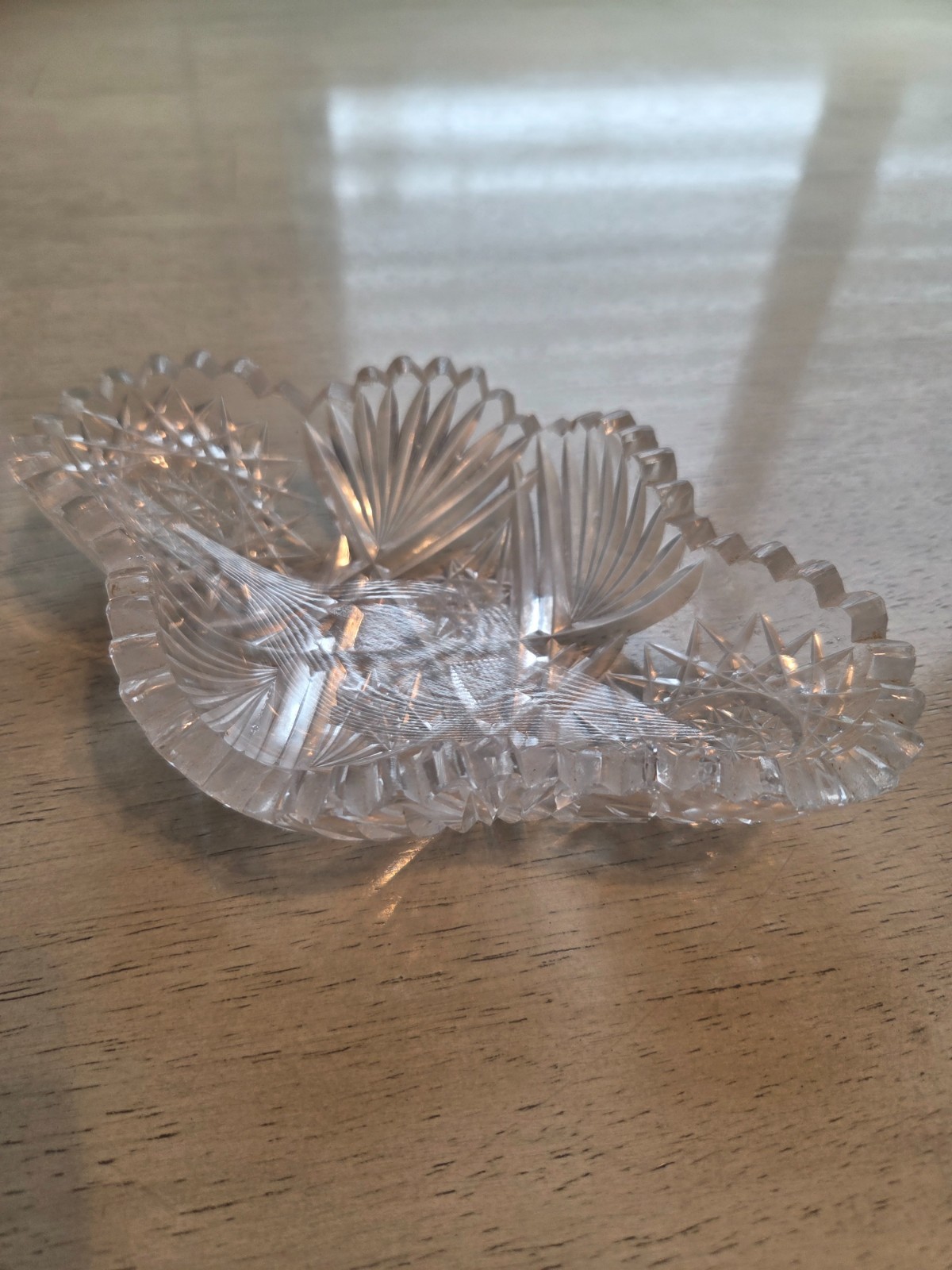 American Brilliant Period Cut Glass Crystal Lead - 7.5\