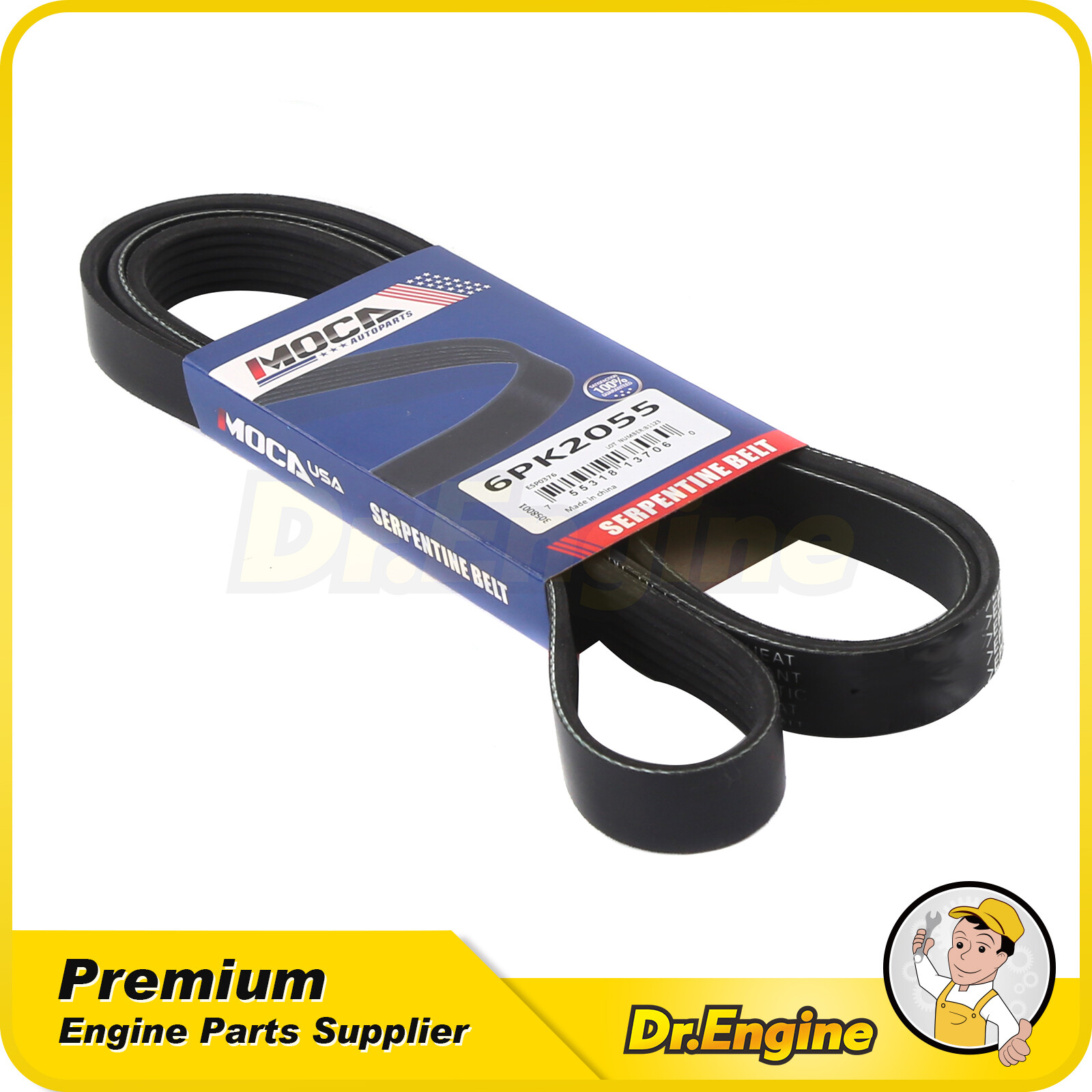 EPDM Serpentine Belt Fit Ford E-150 E-250 E-350 E-450 F-450 F-550 4.6L 5.4L 6.8L