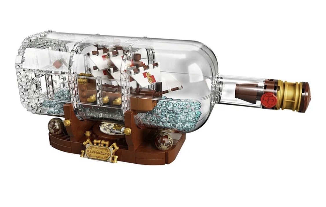LEGO 92177 Ideas Ship in a Bottle With  Instructions No box！