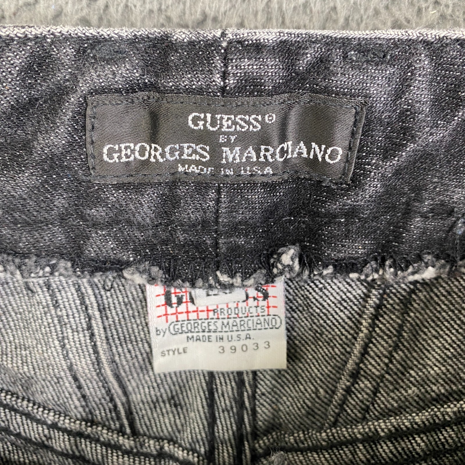 Vintage Guess Paris Georges Marciano Jeans Barrel Pleated size 29 Black USA Made