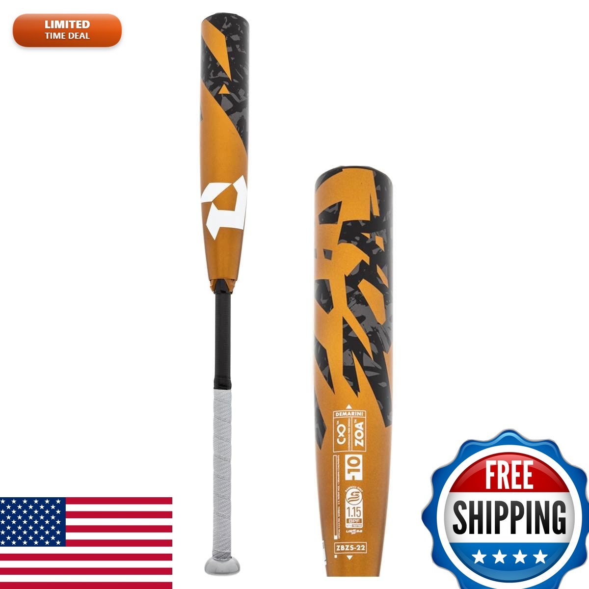 DeMarini 2022 Zoa (-10) USSSA Youth Baseball Bat 31\ DeMarini 2022 Zoa (-10) USSSA Youth Baseball Bat 31\