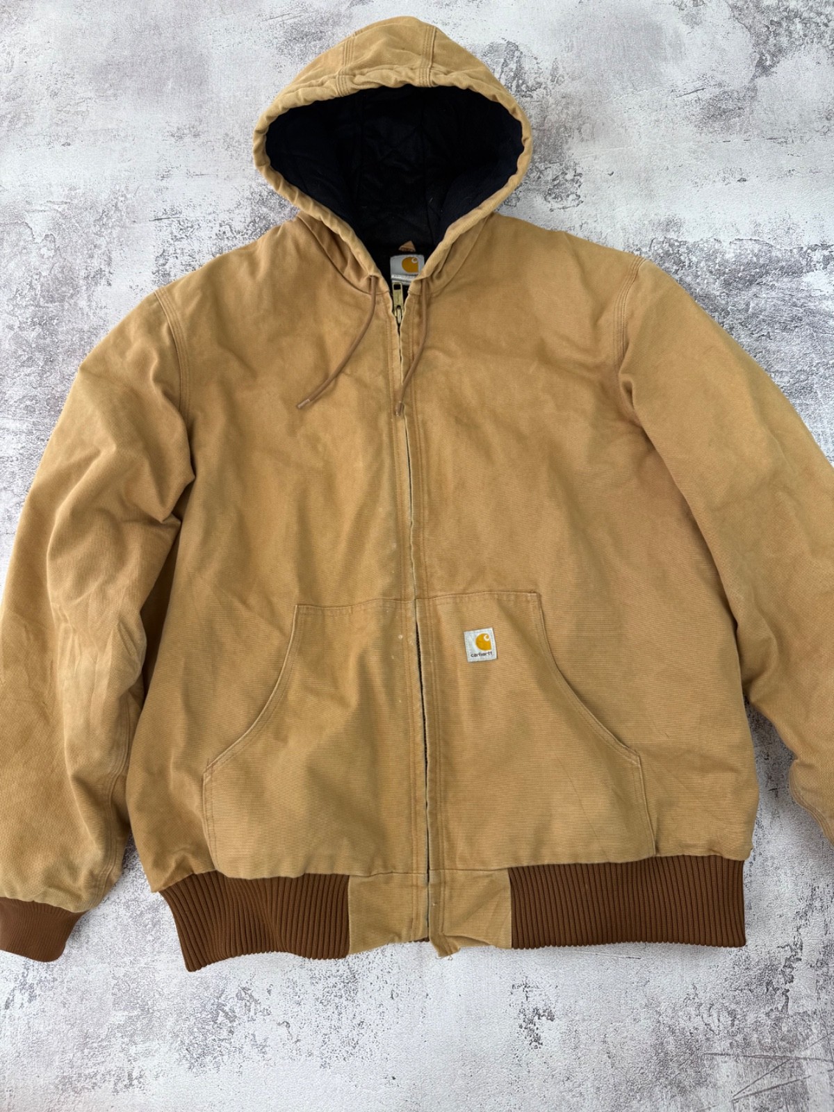 Vintage 90s Carhartt Brown Streetwear Faded Active Jacket Washed Vintage 90s Carhartt Brown Streetwear Faded Active Jacket Washed