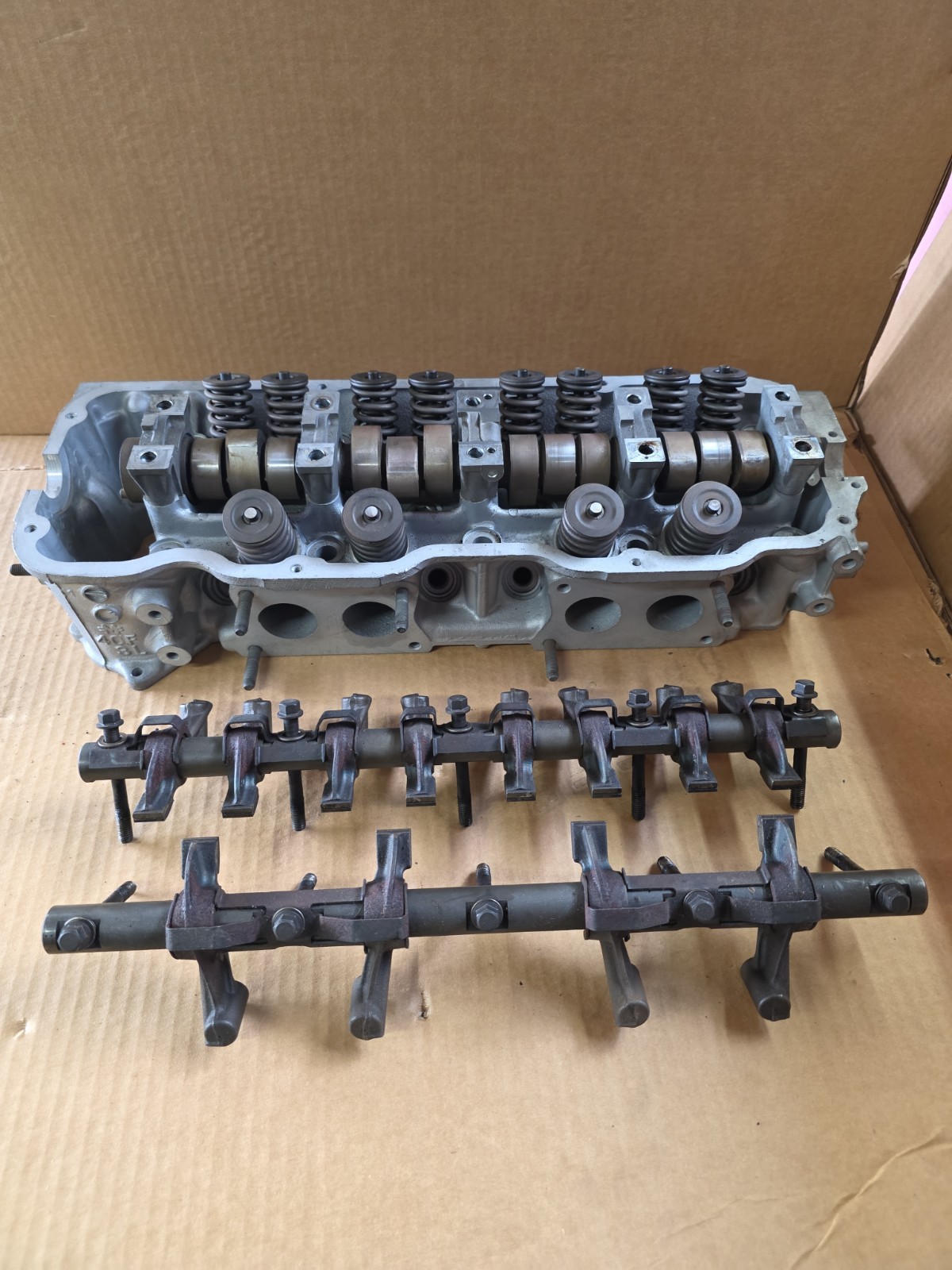 NOS Genuine Mazda FE F8 2.0L 1.8L 8V Cylinder Head 40F Cam/Valves + USED Rockers