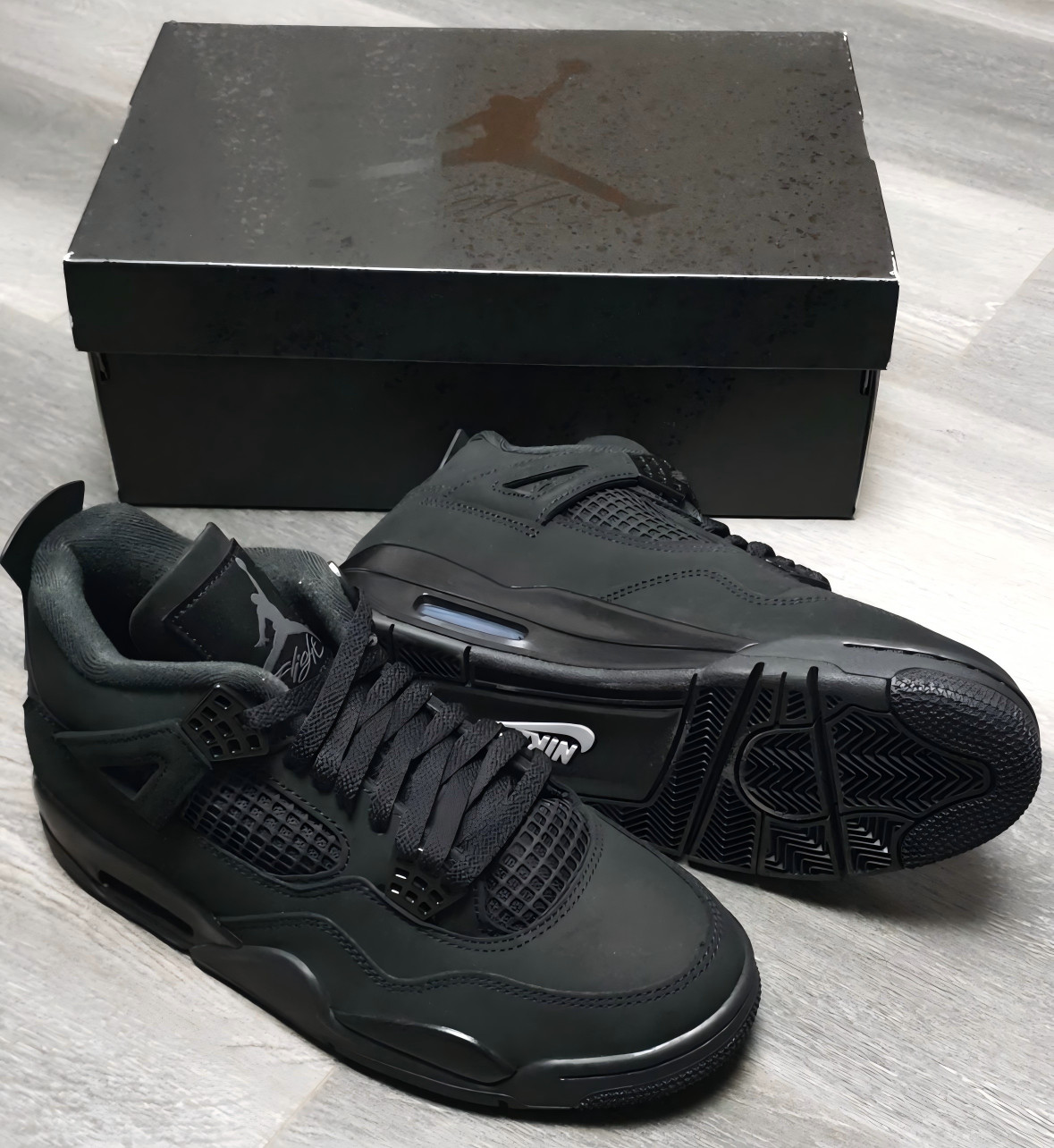 2025 Jordan 4 Retro “Black Cat”Men's Black Basketball Shoes Mid-Top 2025 Jordan 4 Retro “Black Cat”Men's Black Basketball Shoes Mid-Top